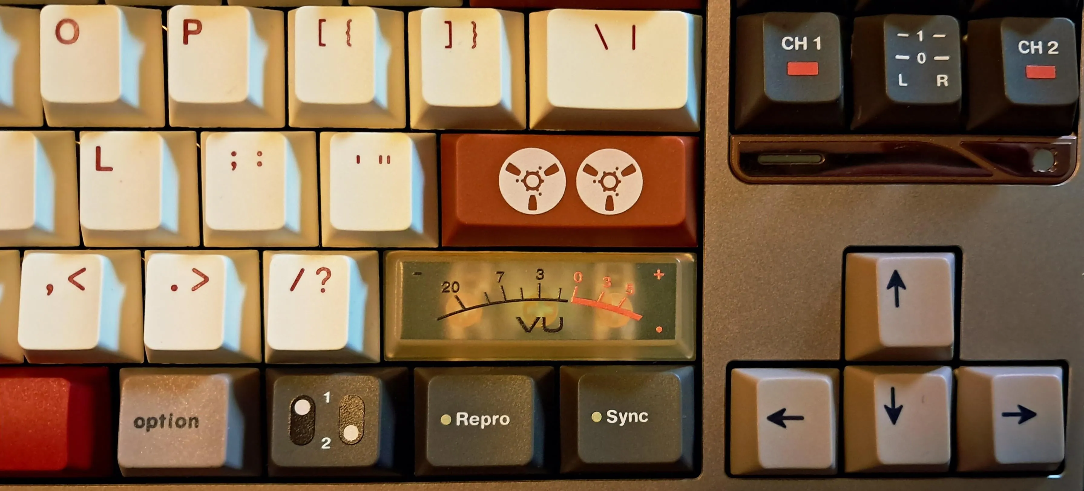 キーキャップのディテール