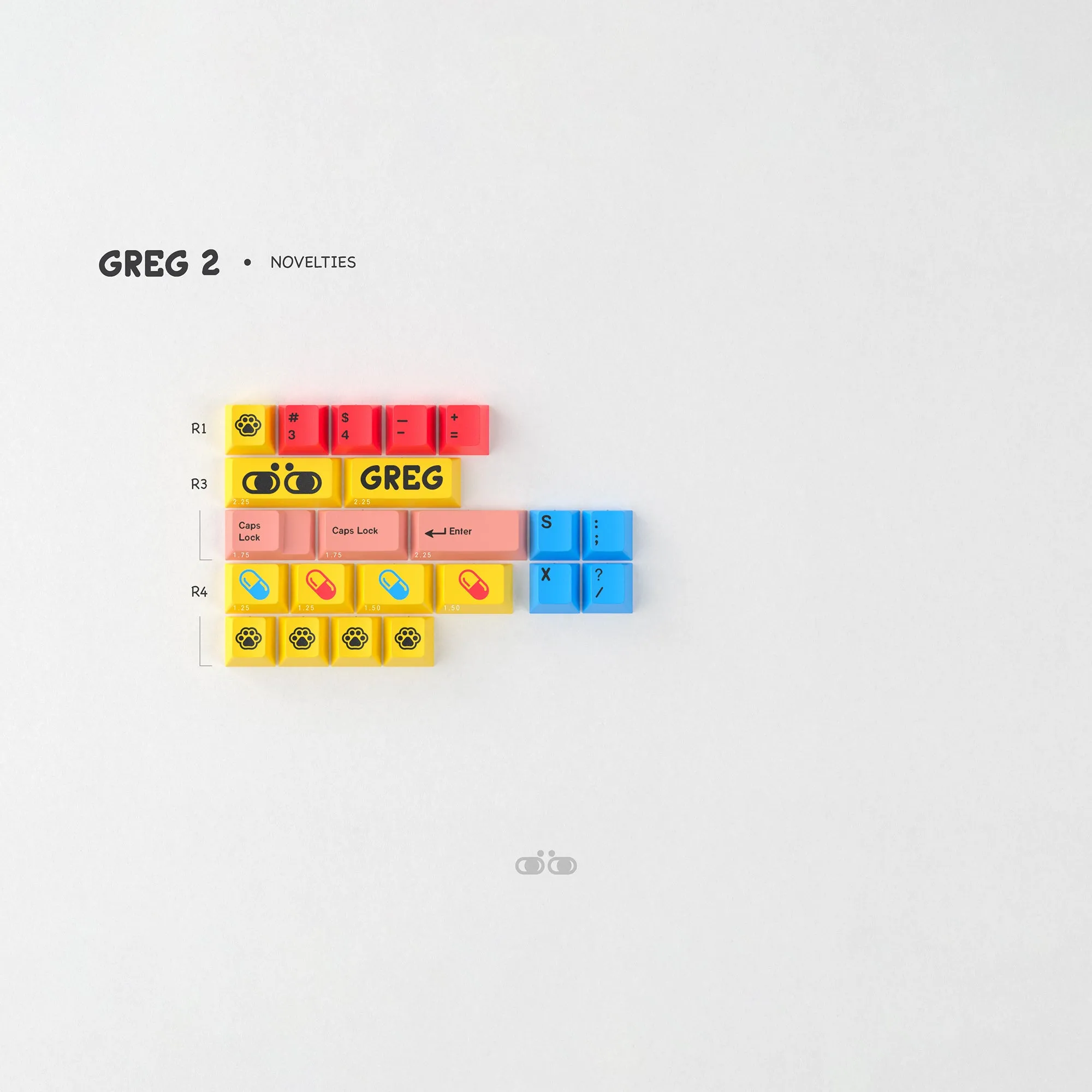 GMK CYL GREG 2 Novelties Kit