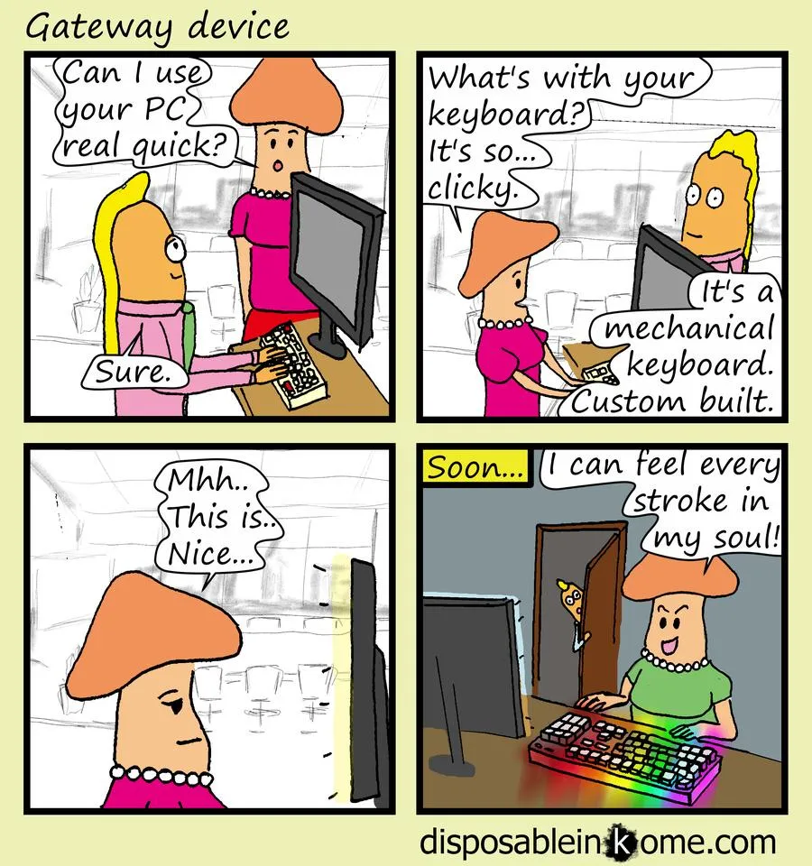 投稿されたキーボードのビジュアル