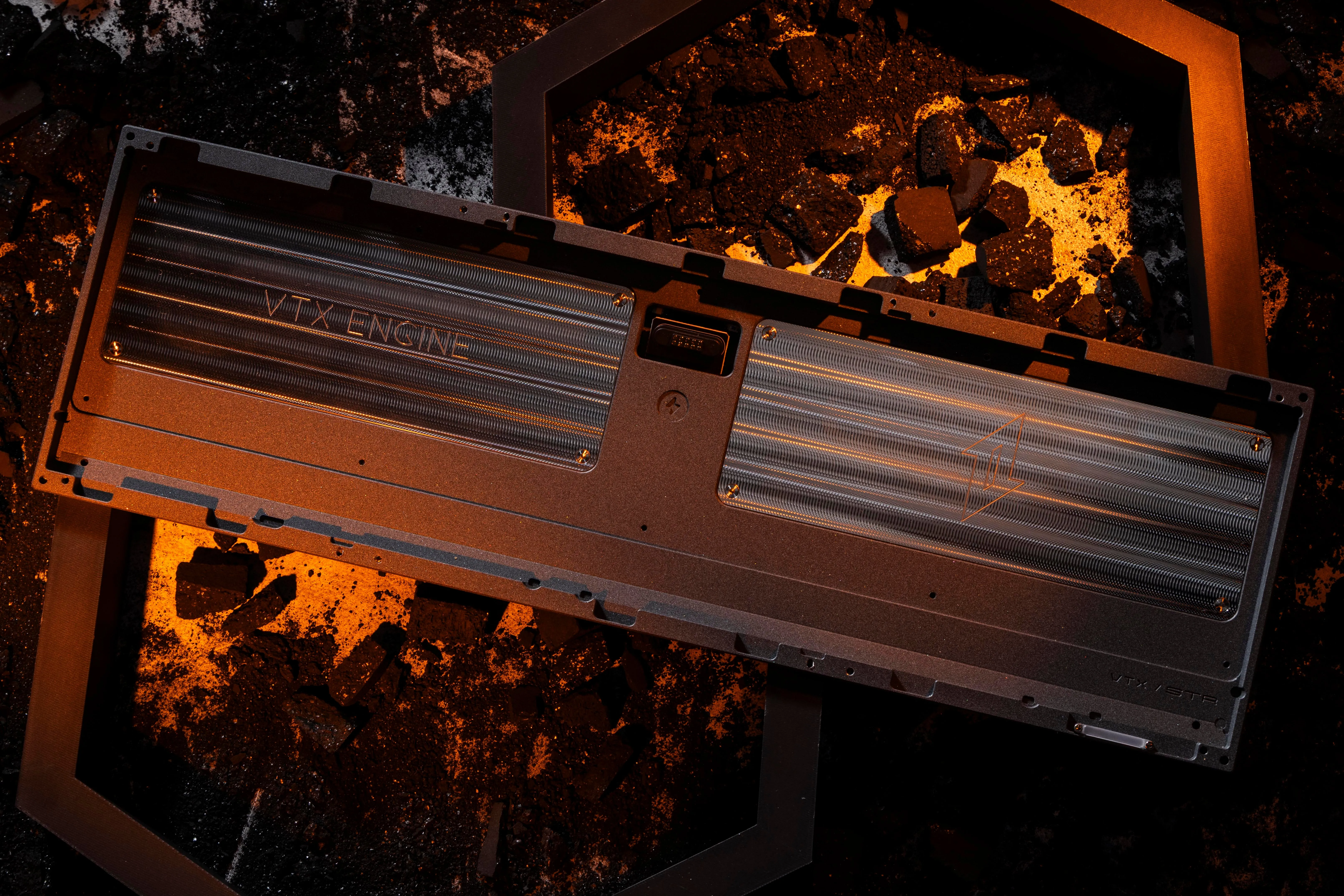 キーボードのサイドビュー