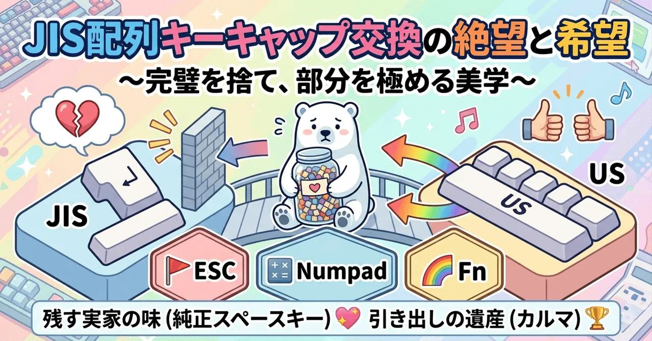 キーキャップ交換のイメージ