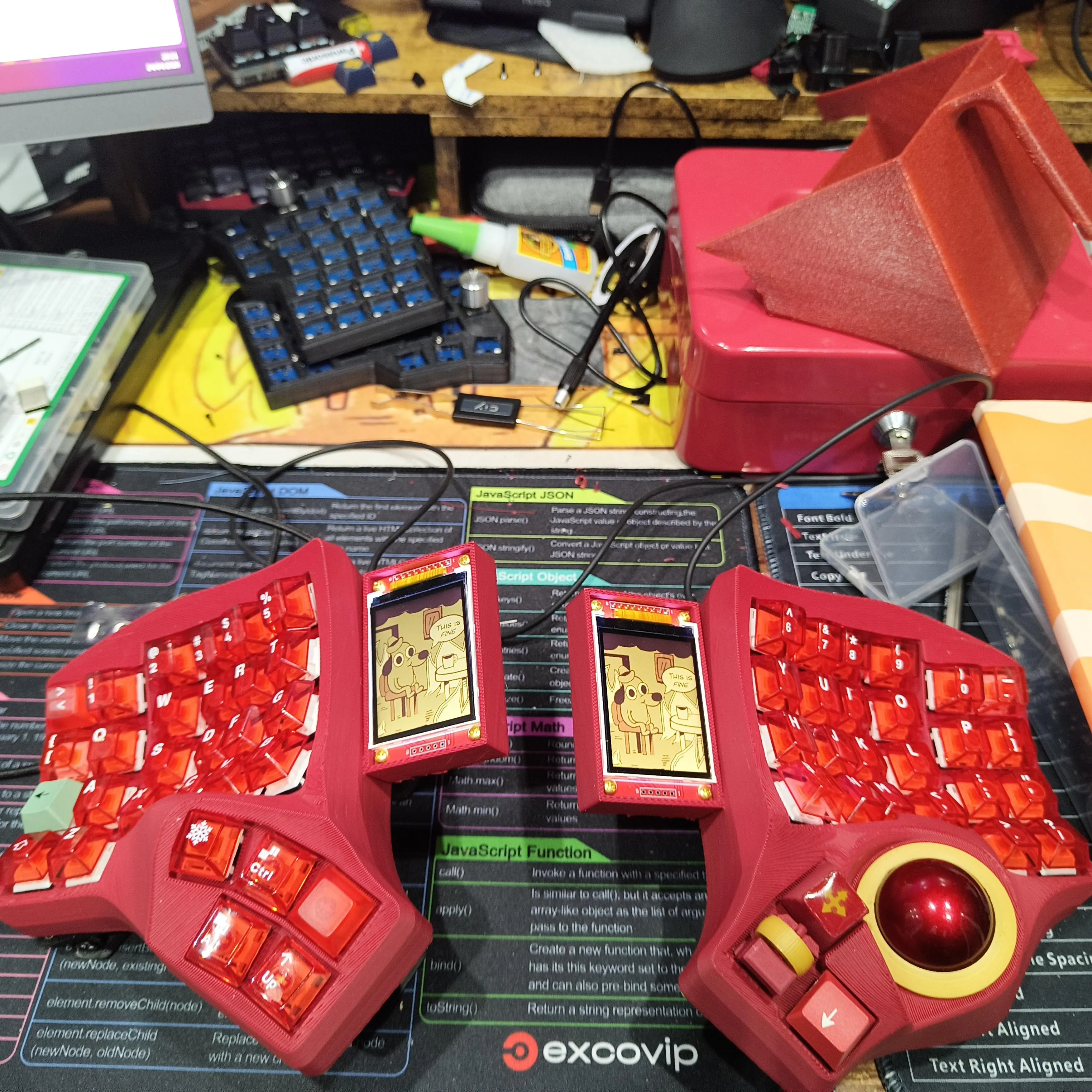 内部の配線とパーツ構成