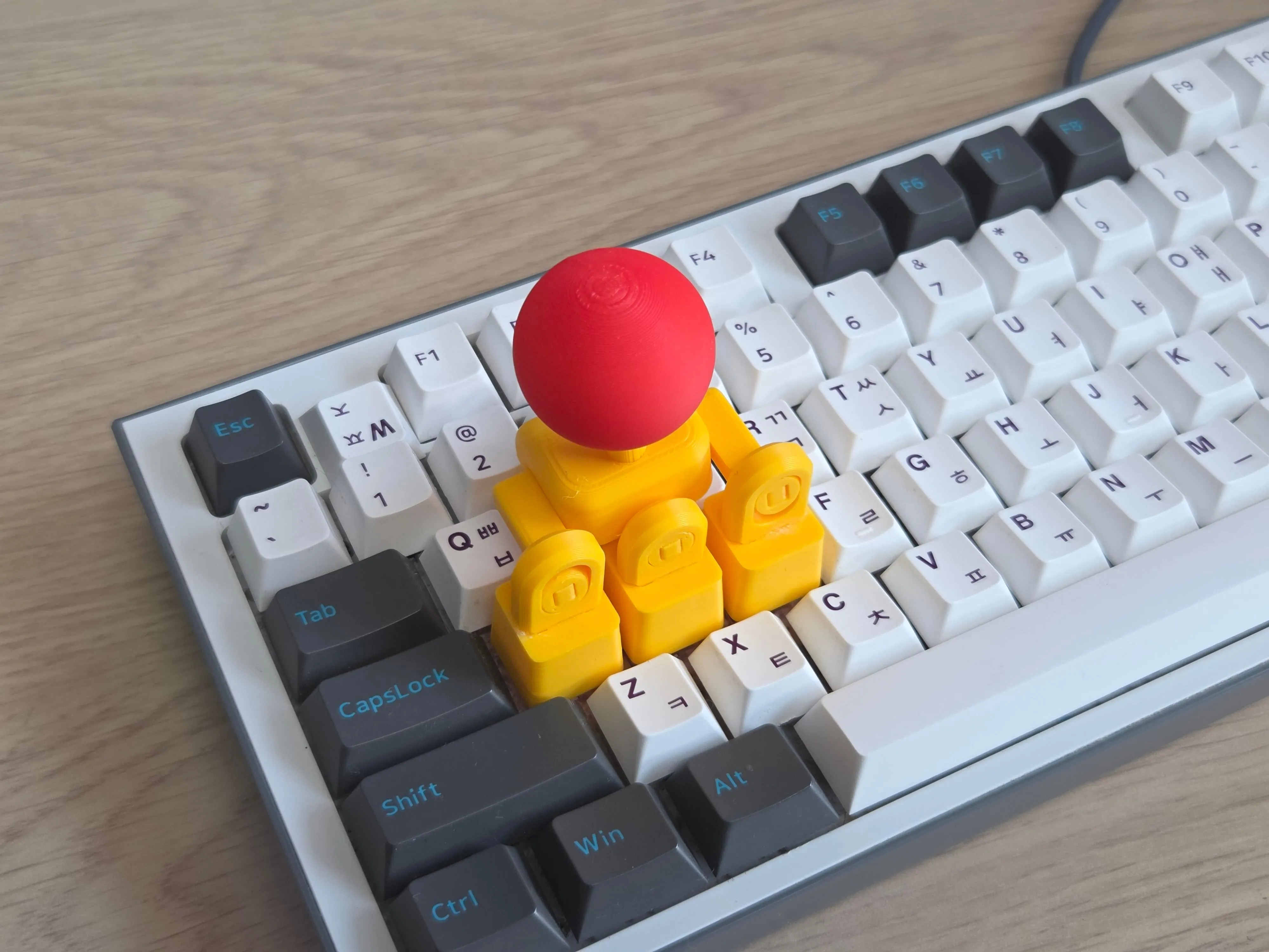 ジョイスティック風のWASDキーキャップ