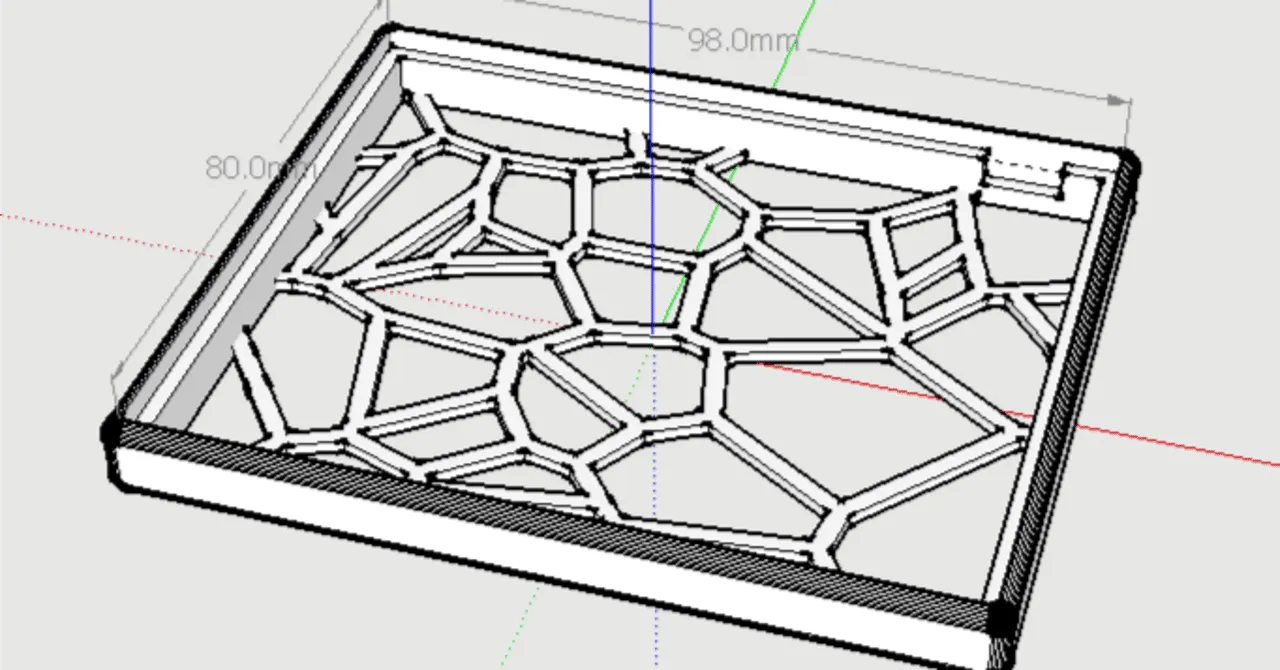 ボロノイ図形を用いたマクロパッド・ケース