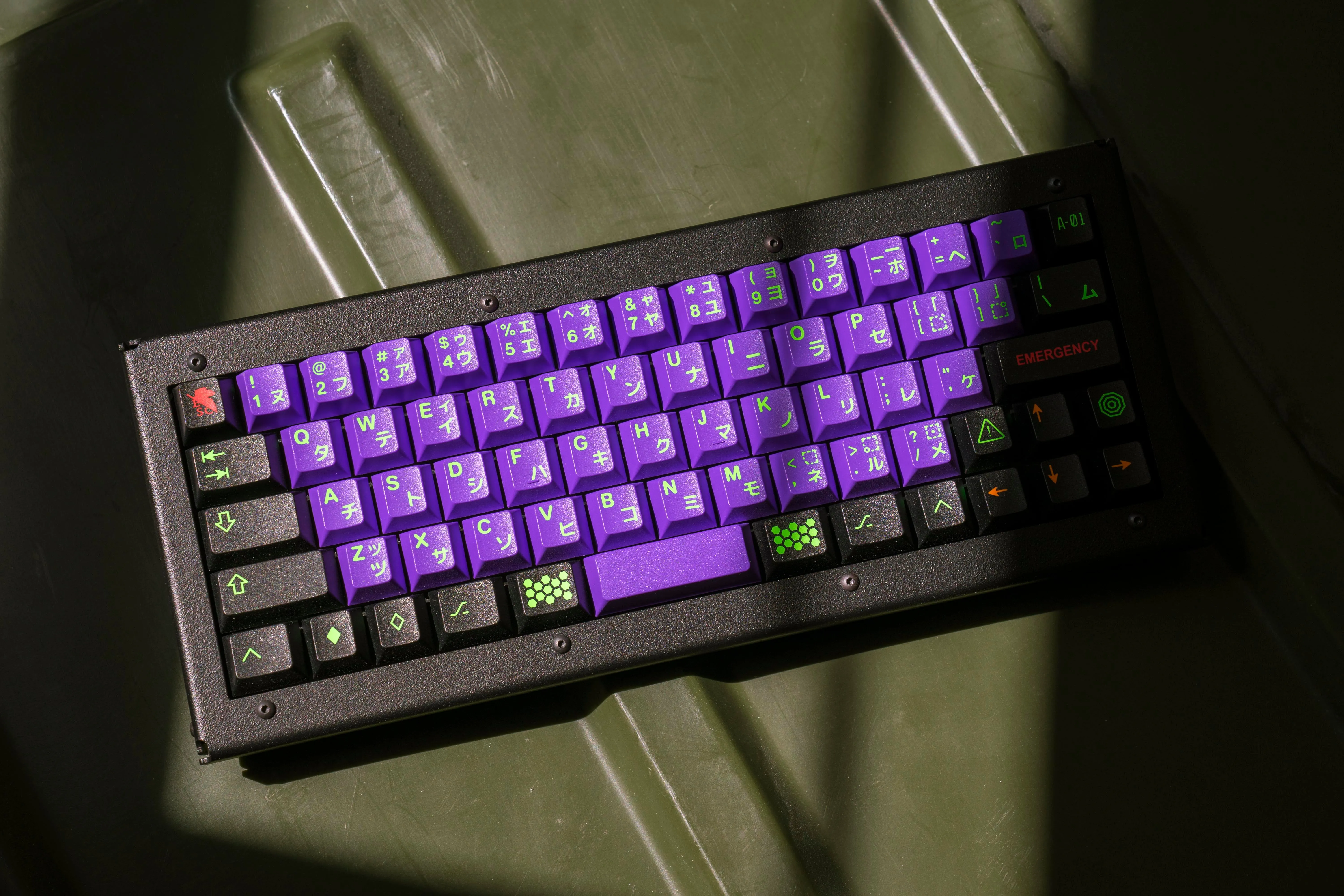 ケースとキーキャップの質感