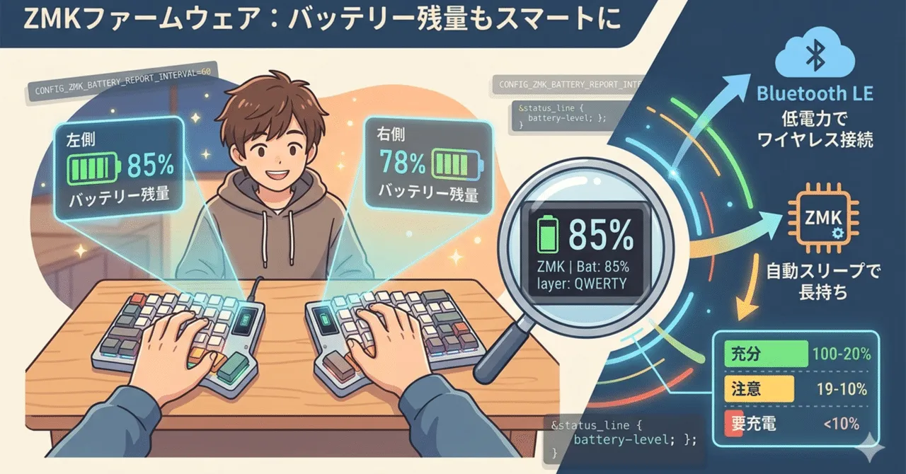 ZMKバッテリー表示の調整