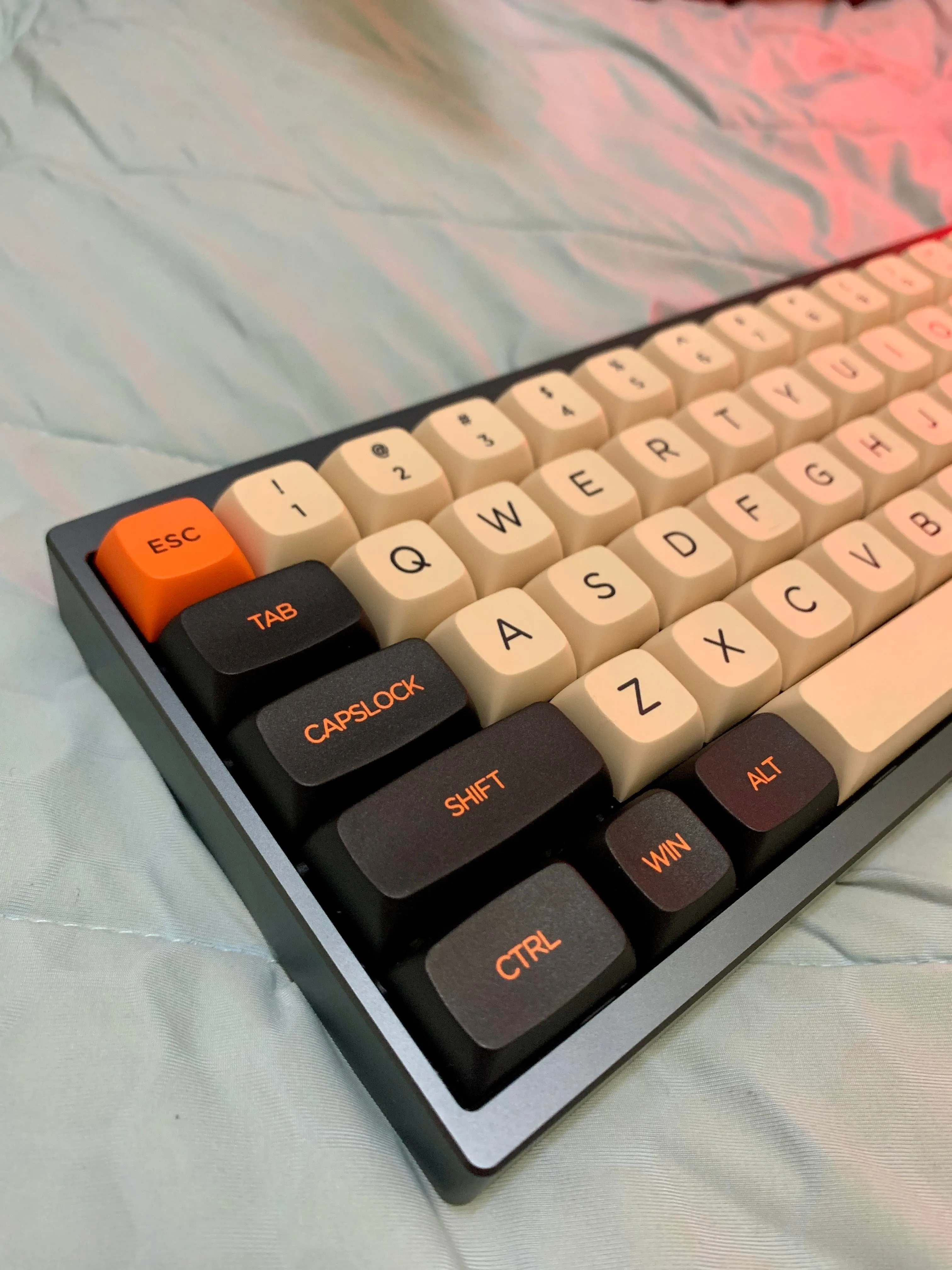 キーキャップのクローズアップ