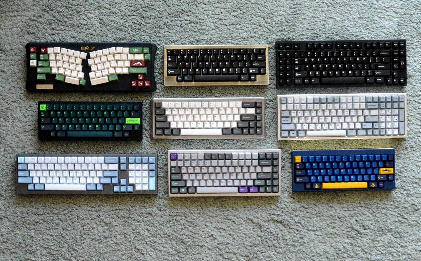 投稿されたカスタムキーボードのビルド