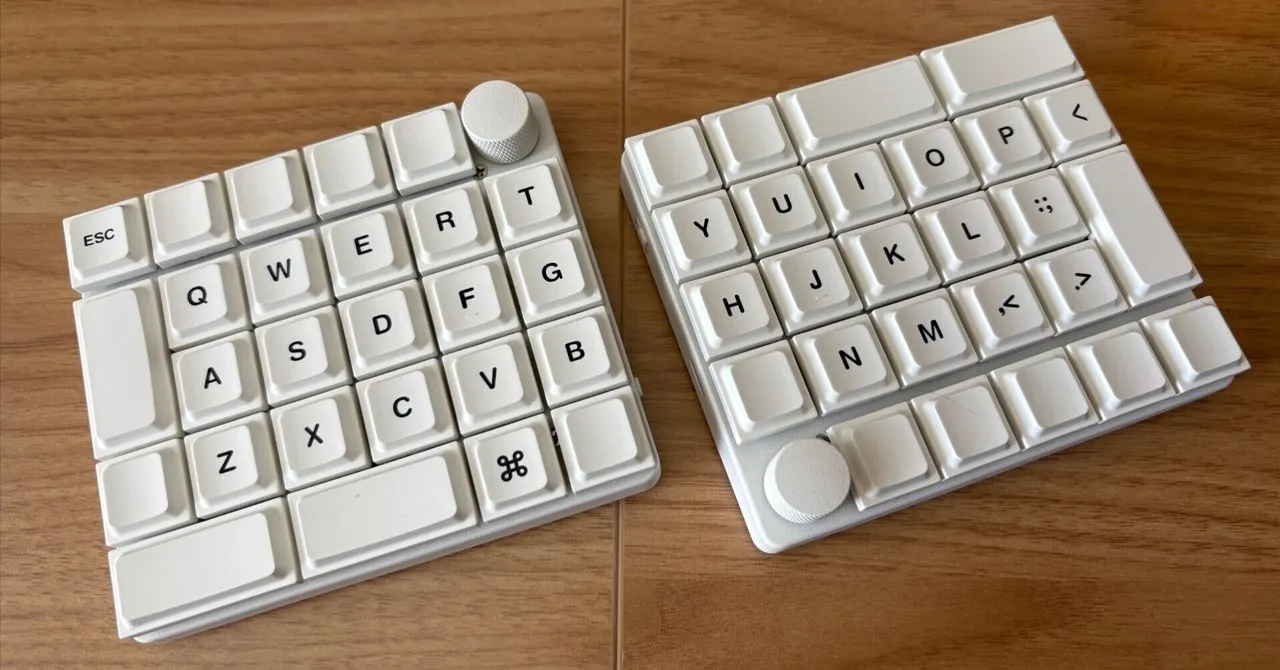 Keychron K00 Max 左右分割構成