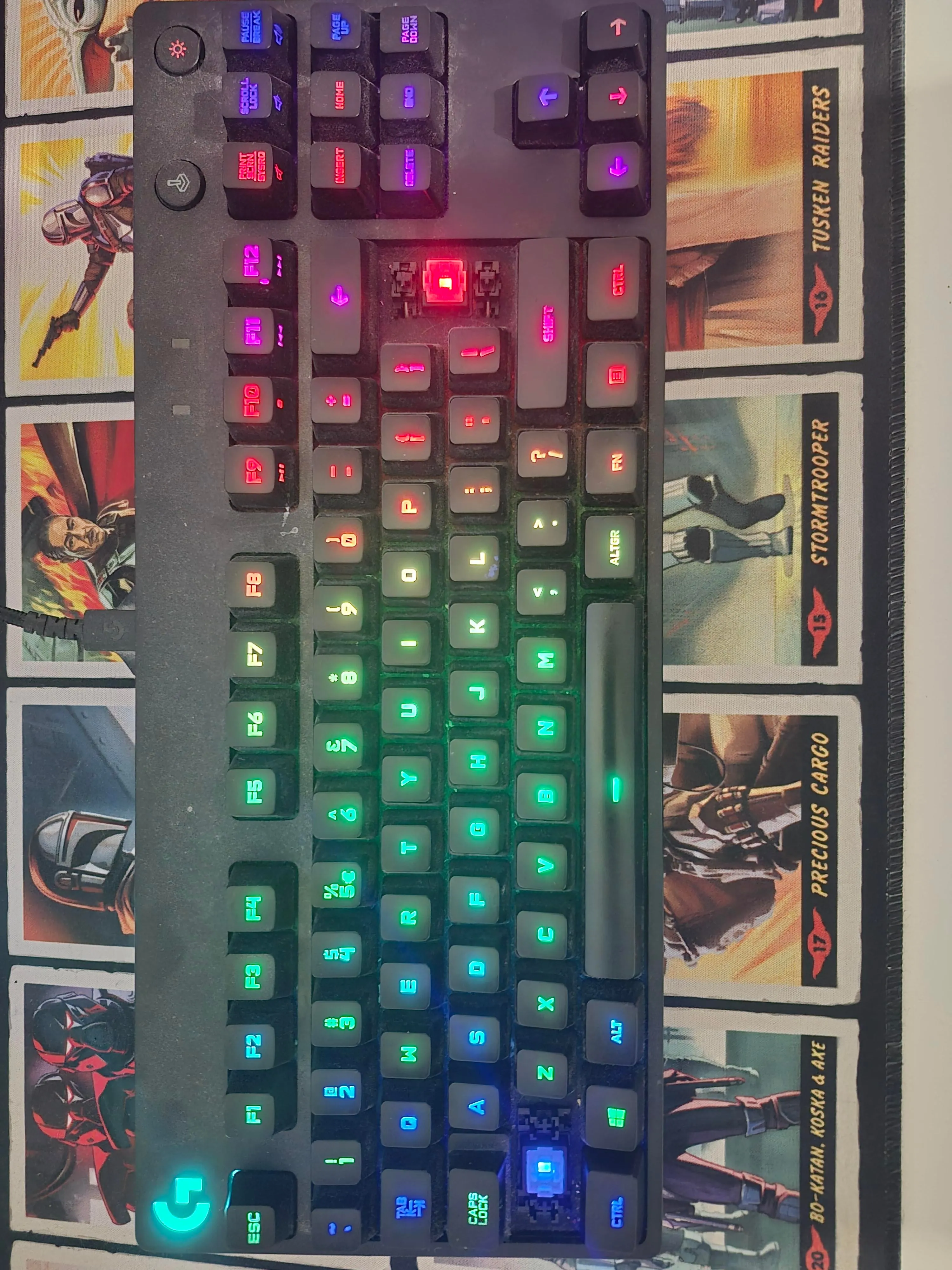 キーボードの全体画像