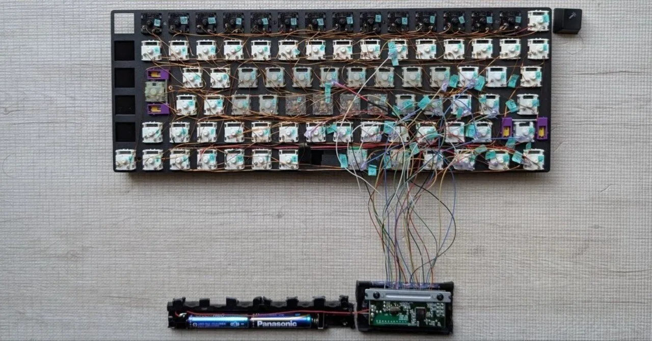 完成したUnifying自作キーボード