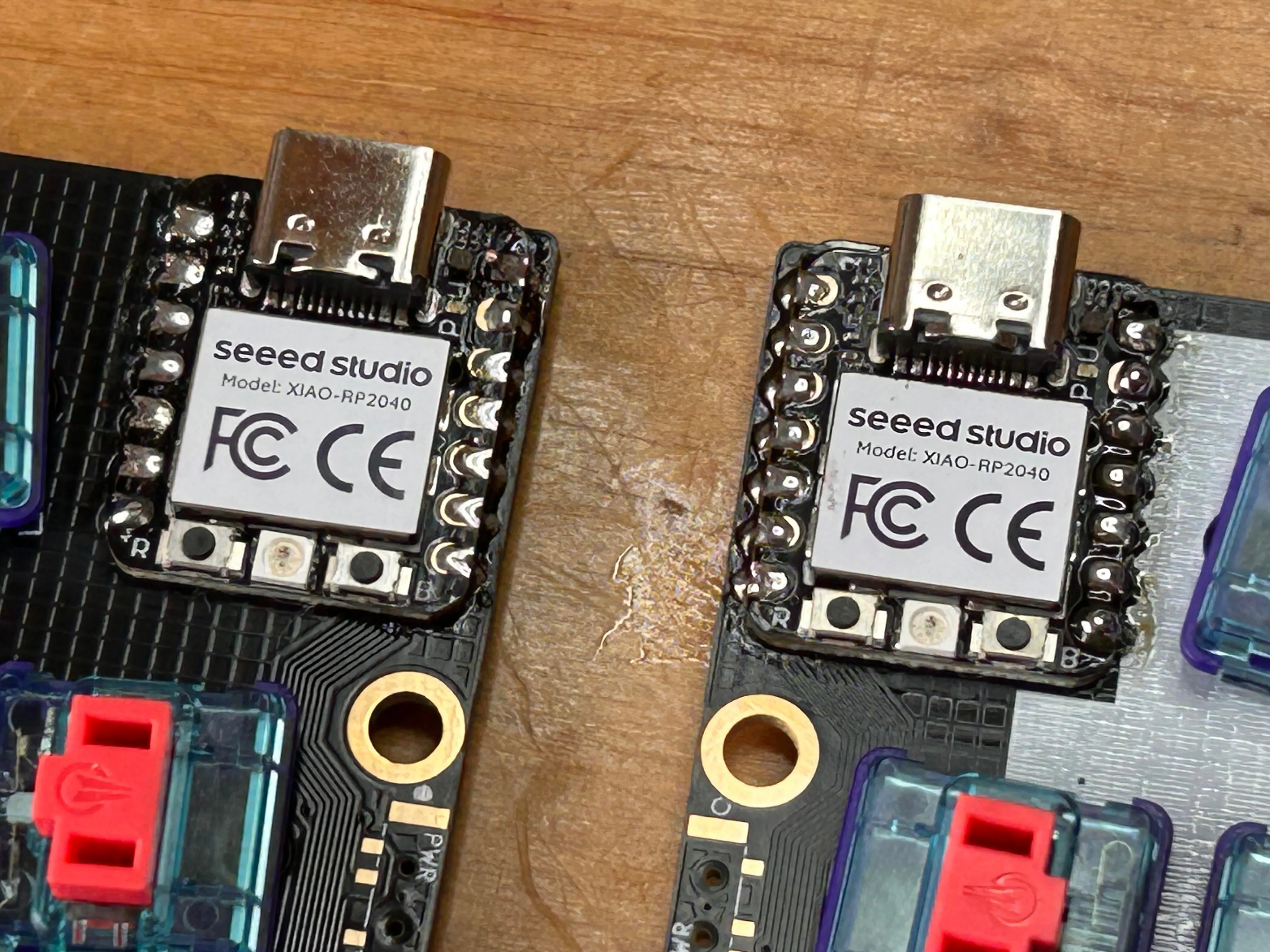 基板のハンダ付け部分