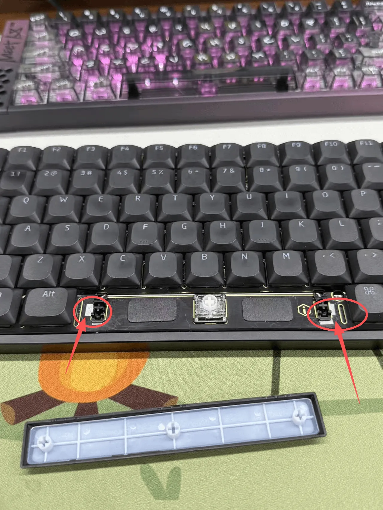 スタビライザー固定の様子