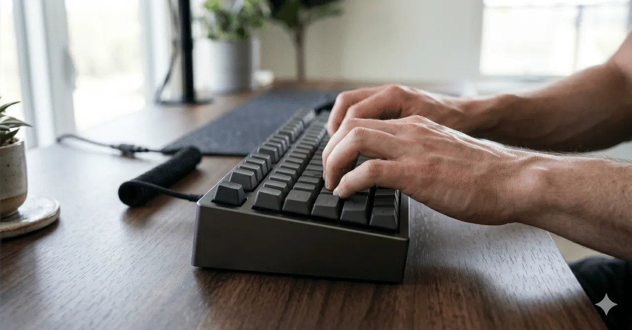 パームレストの使用イメージ