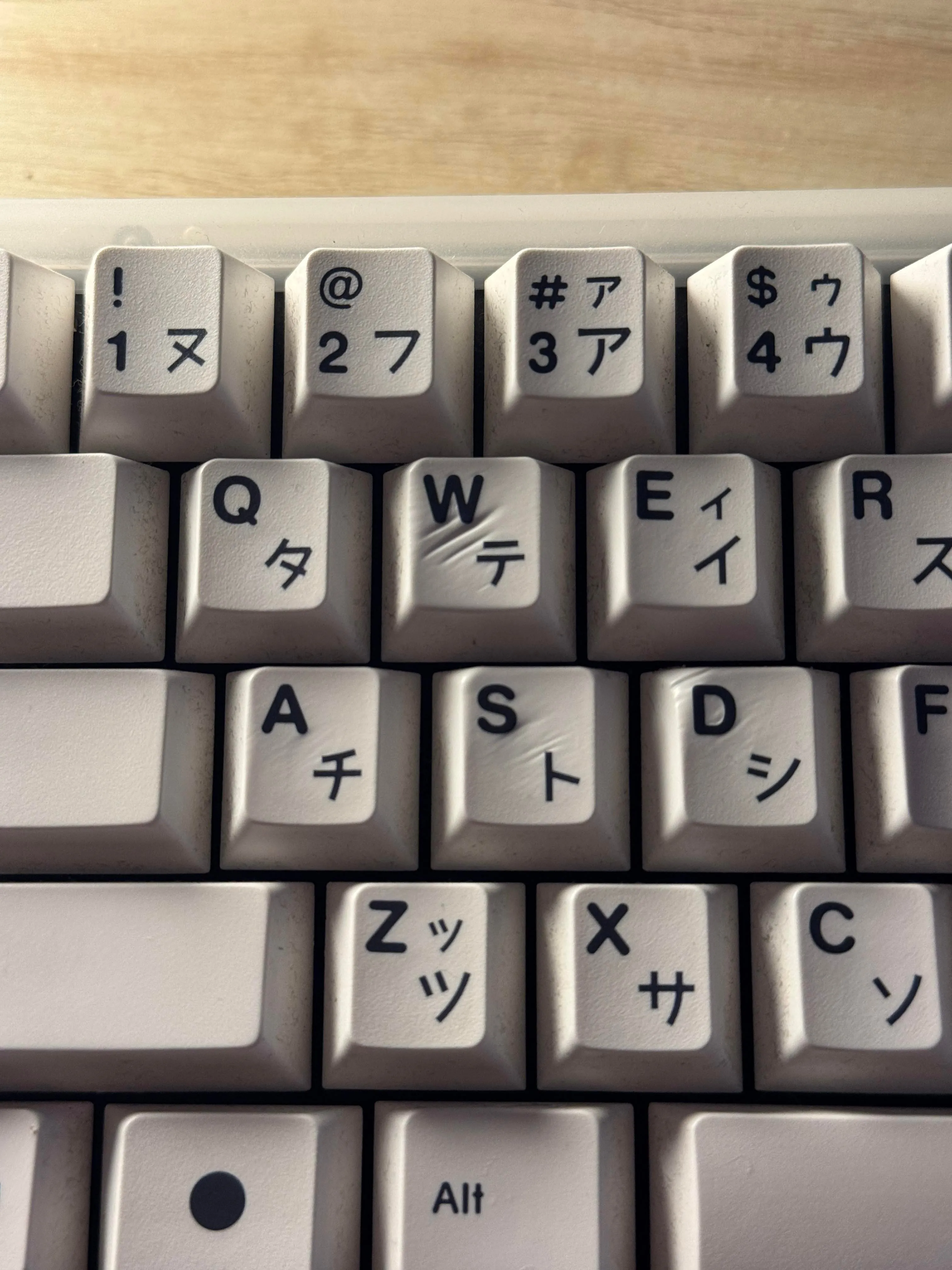 キーボードのクローズアップ