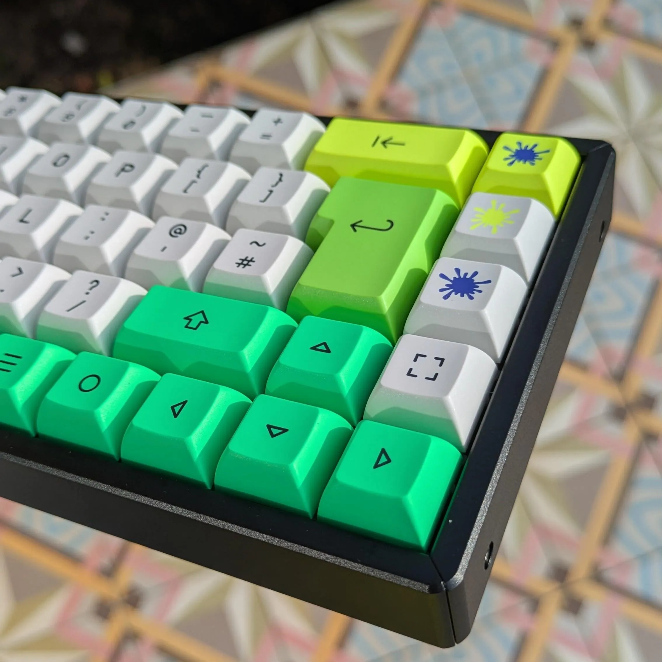 キーキャップのクローズアップ