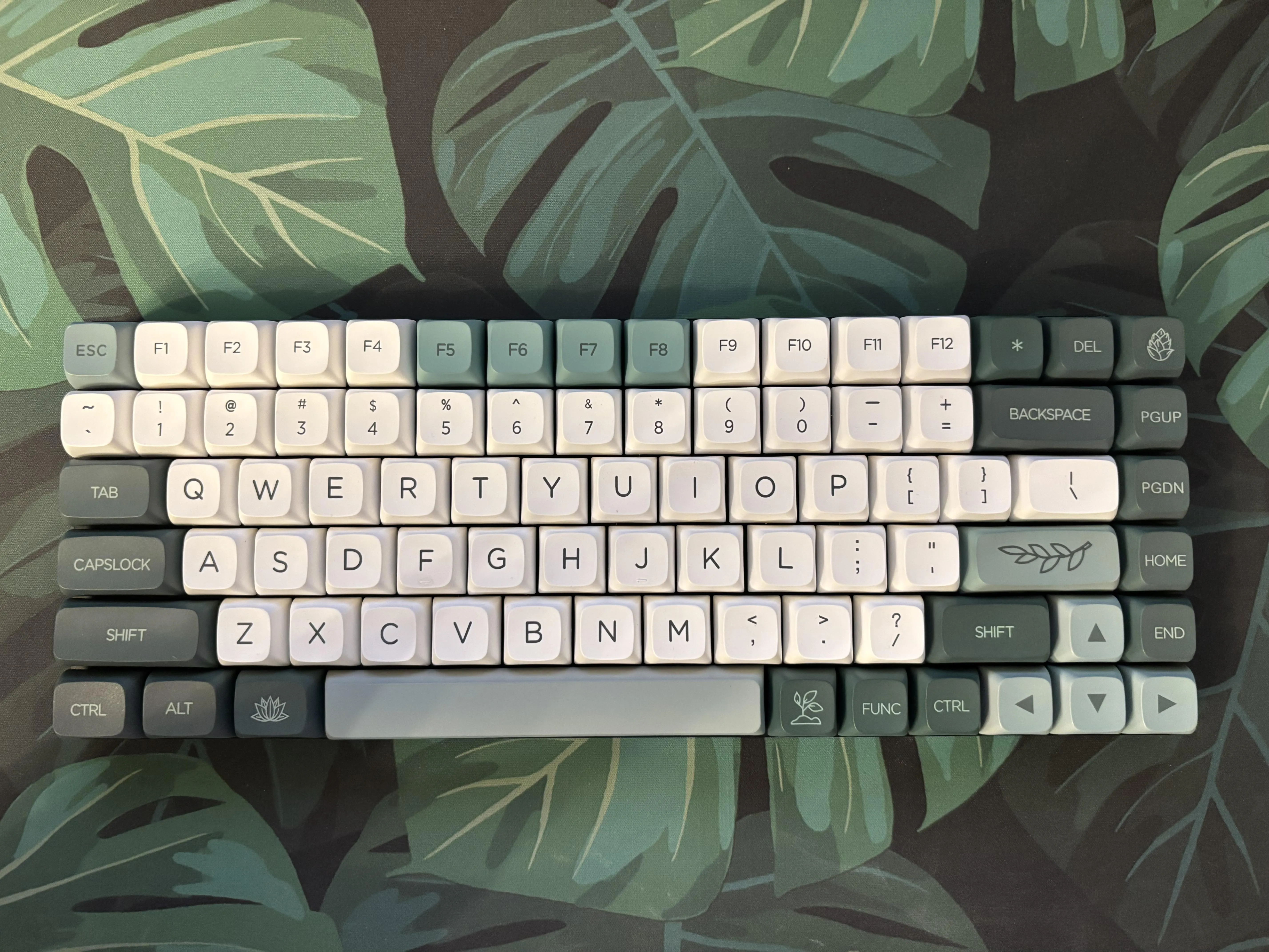 Keychron K3とBotanical Gardenキーキャップの組み合わせ