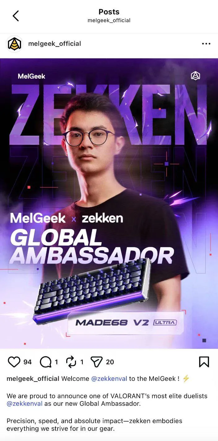 ZekkenコラボモデルのMade68 Ultra