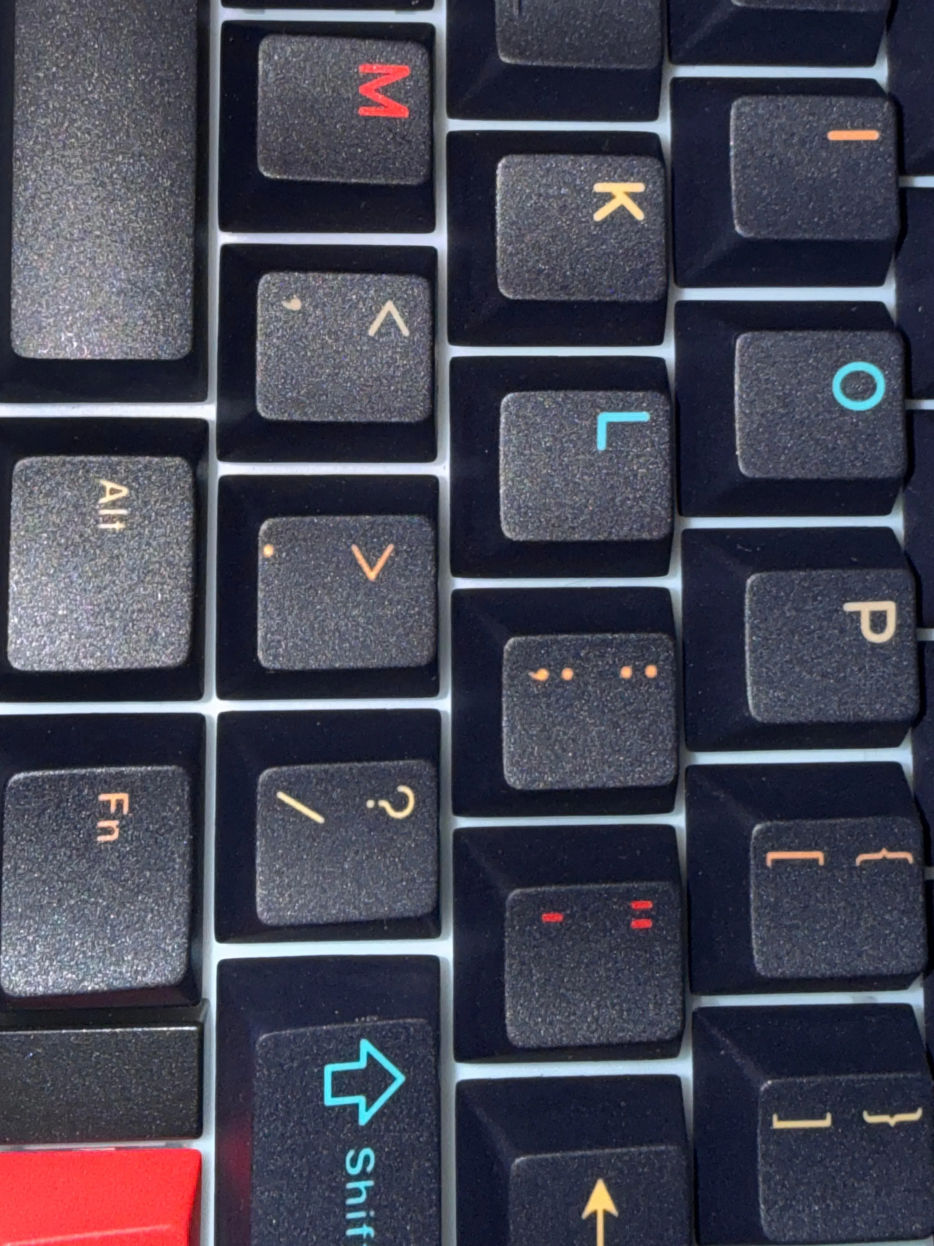 Caps Lockキーの印字滲み