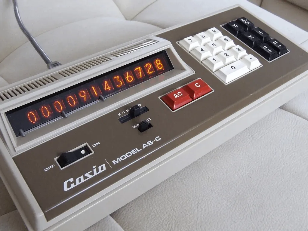 カシオ AS-C 電卓の外観