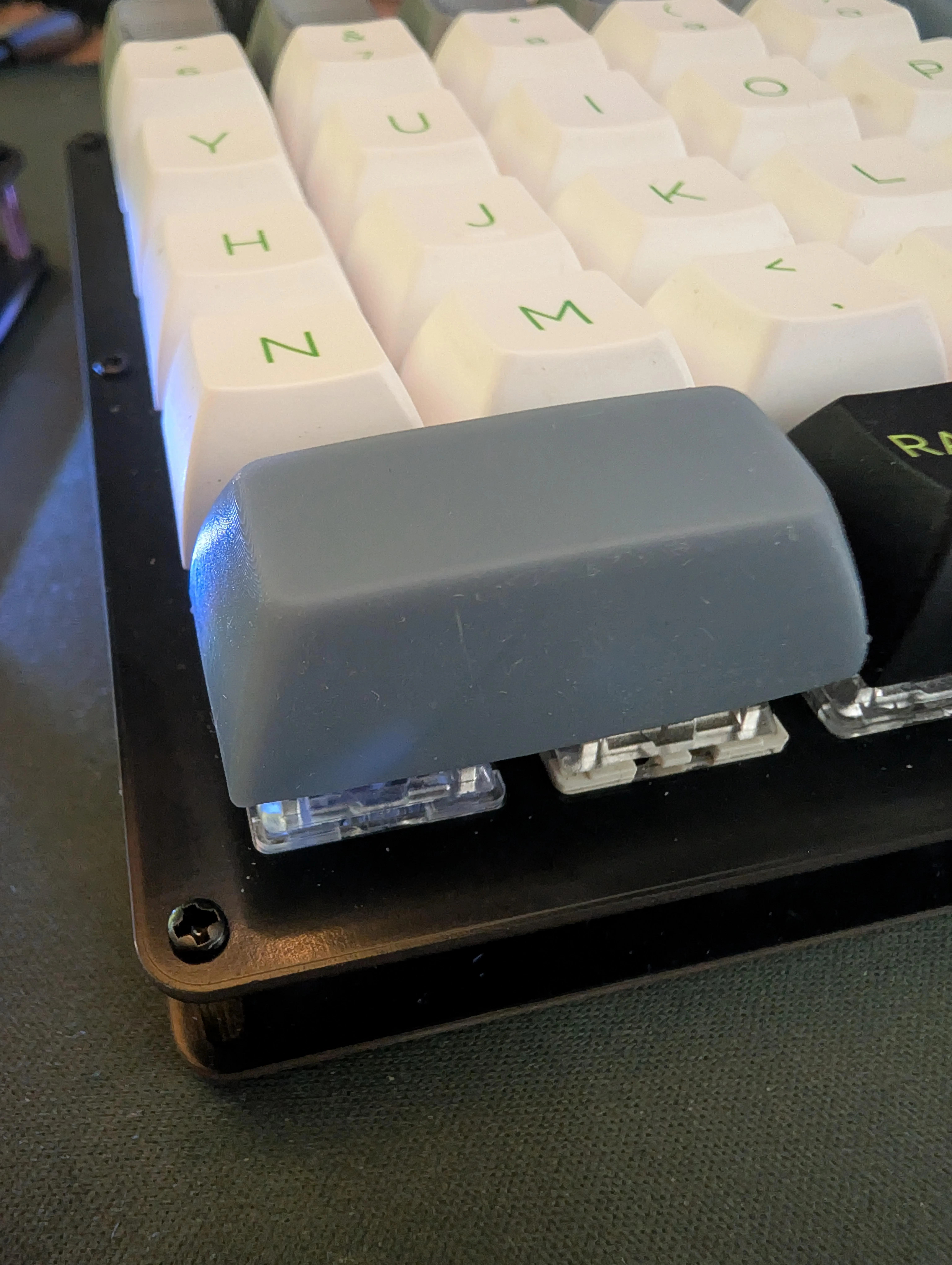 2U POSキーキャップの装着例