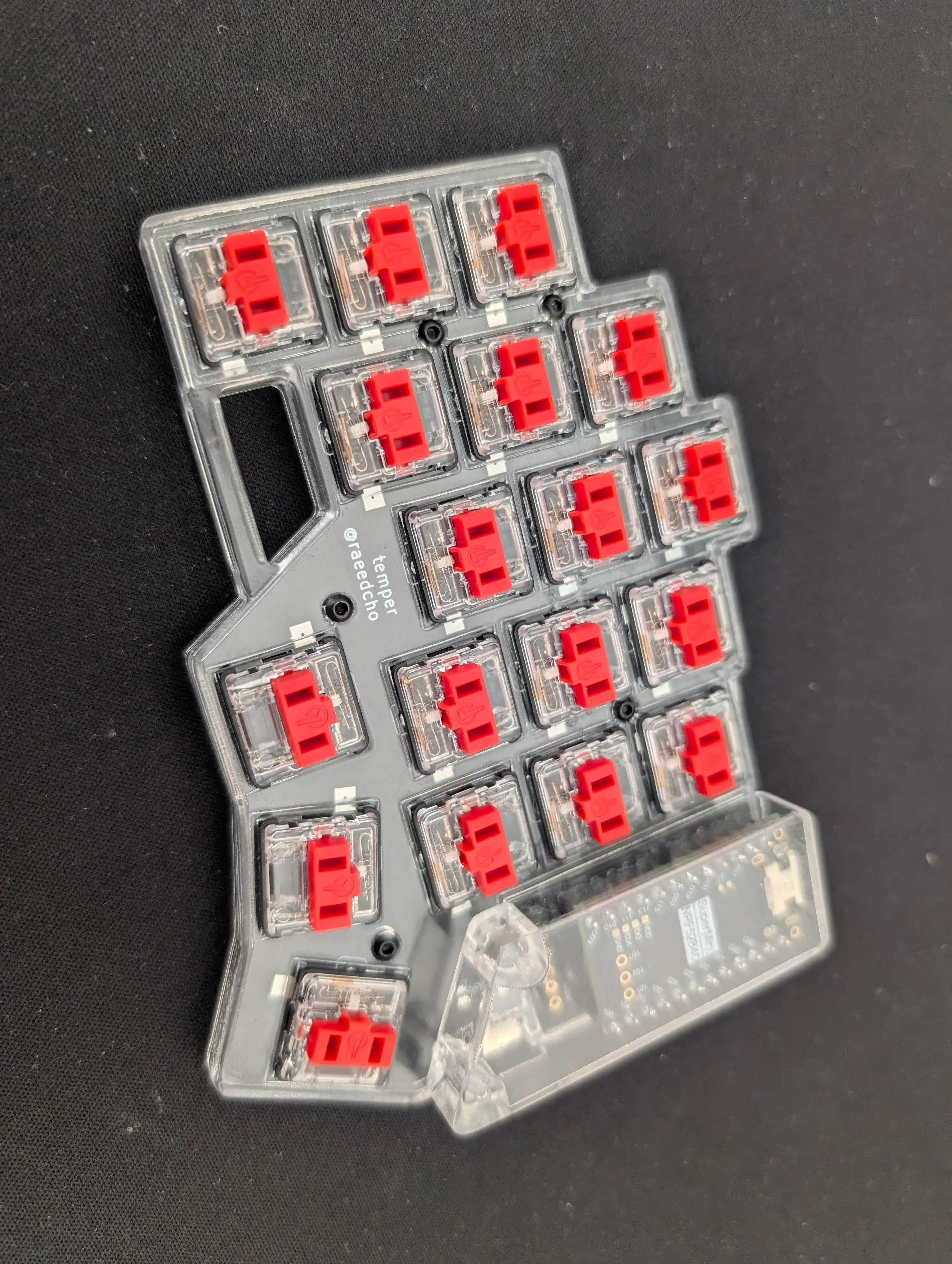 内部の構造が透けて見えるクローズアップ