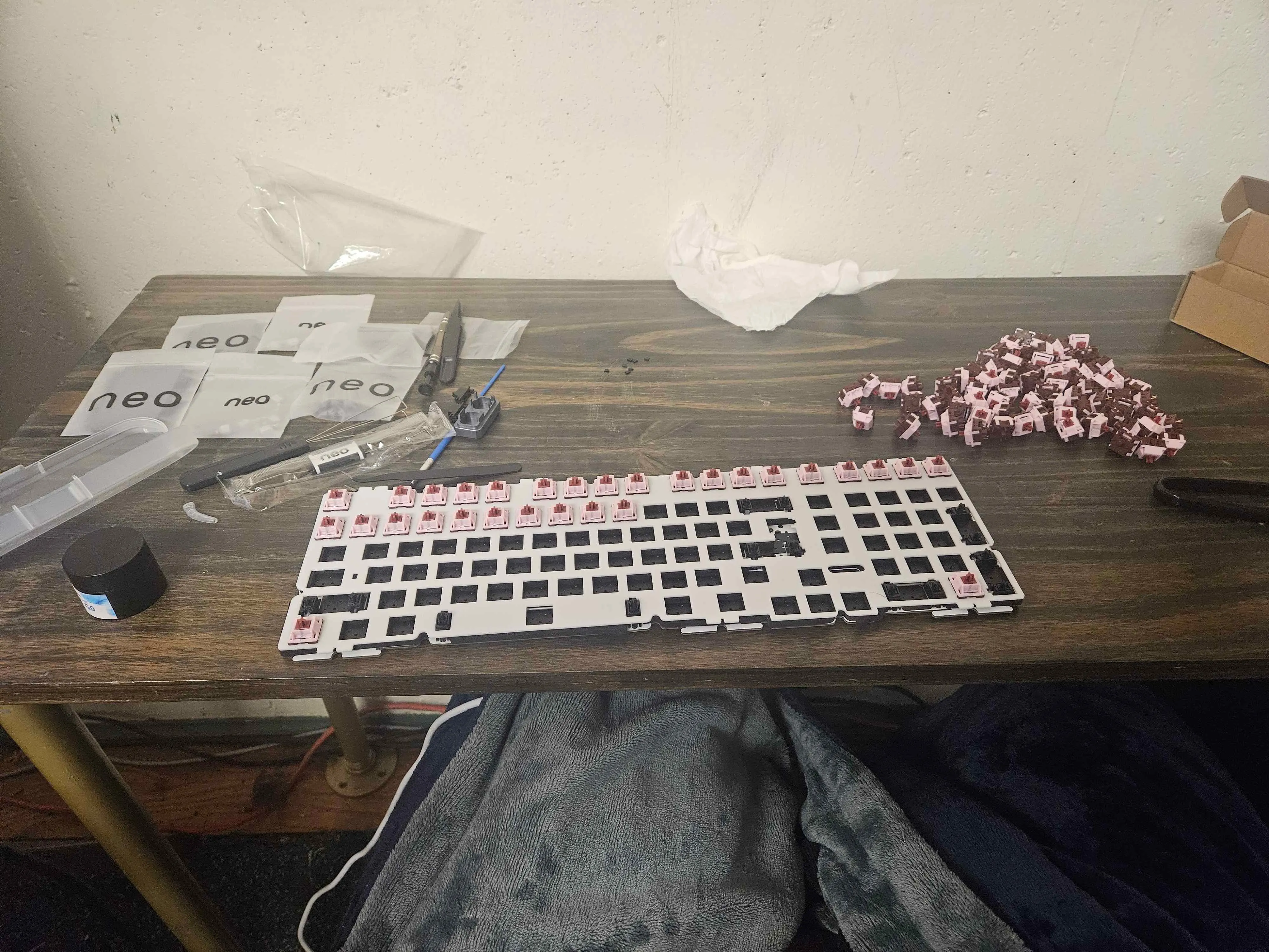 デスクセットアップの様子