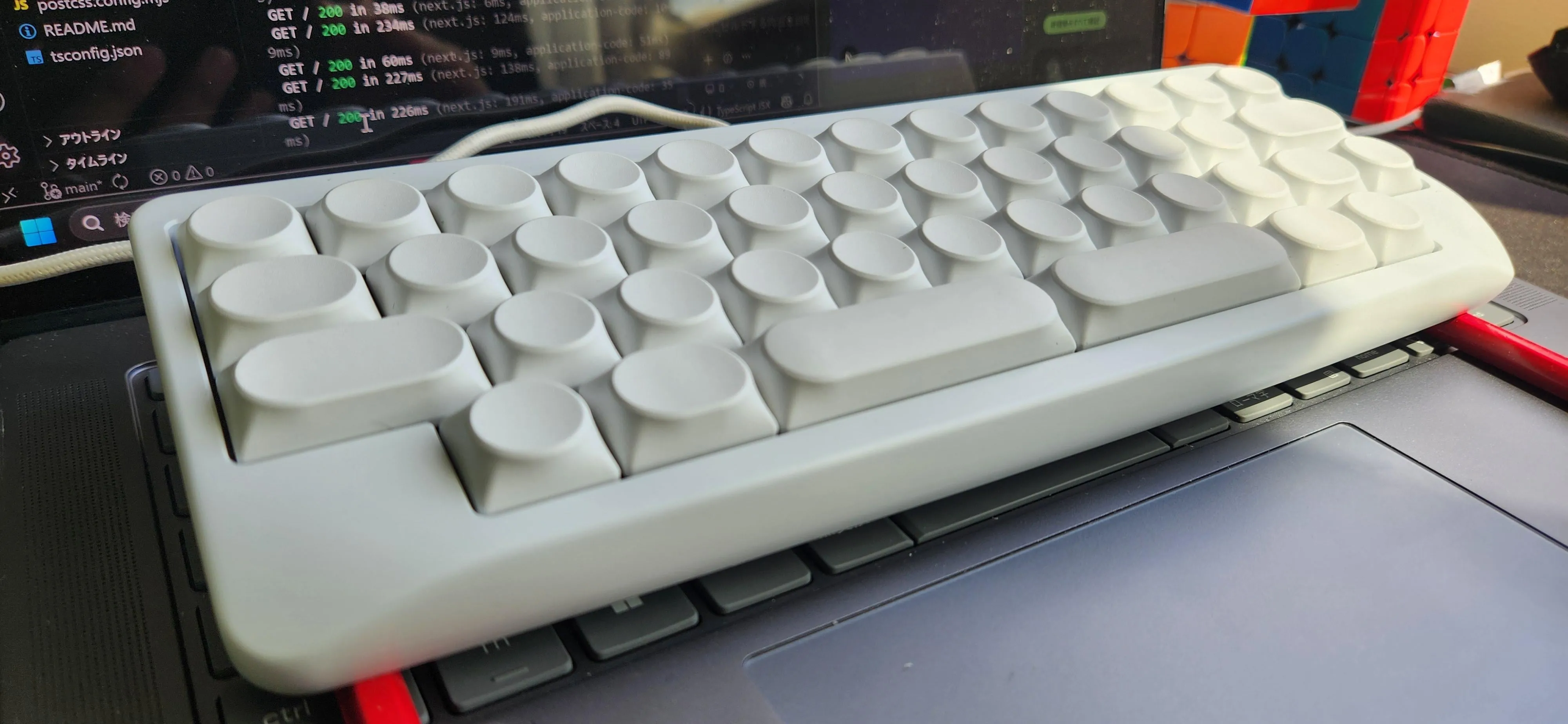 こだわりのスイッチとキーキャップ