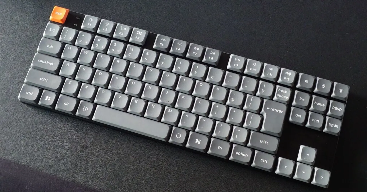 新旧キーボードの比較イメージ