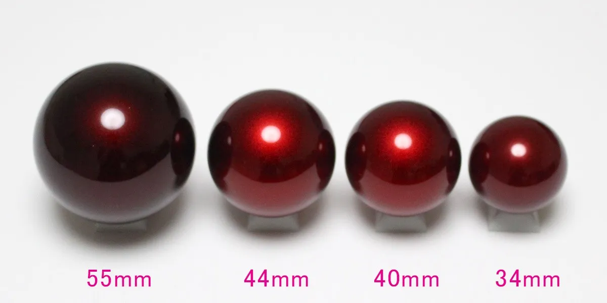 トラックボールのボールサイズ比較
