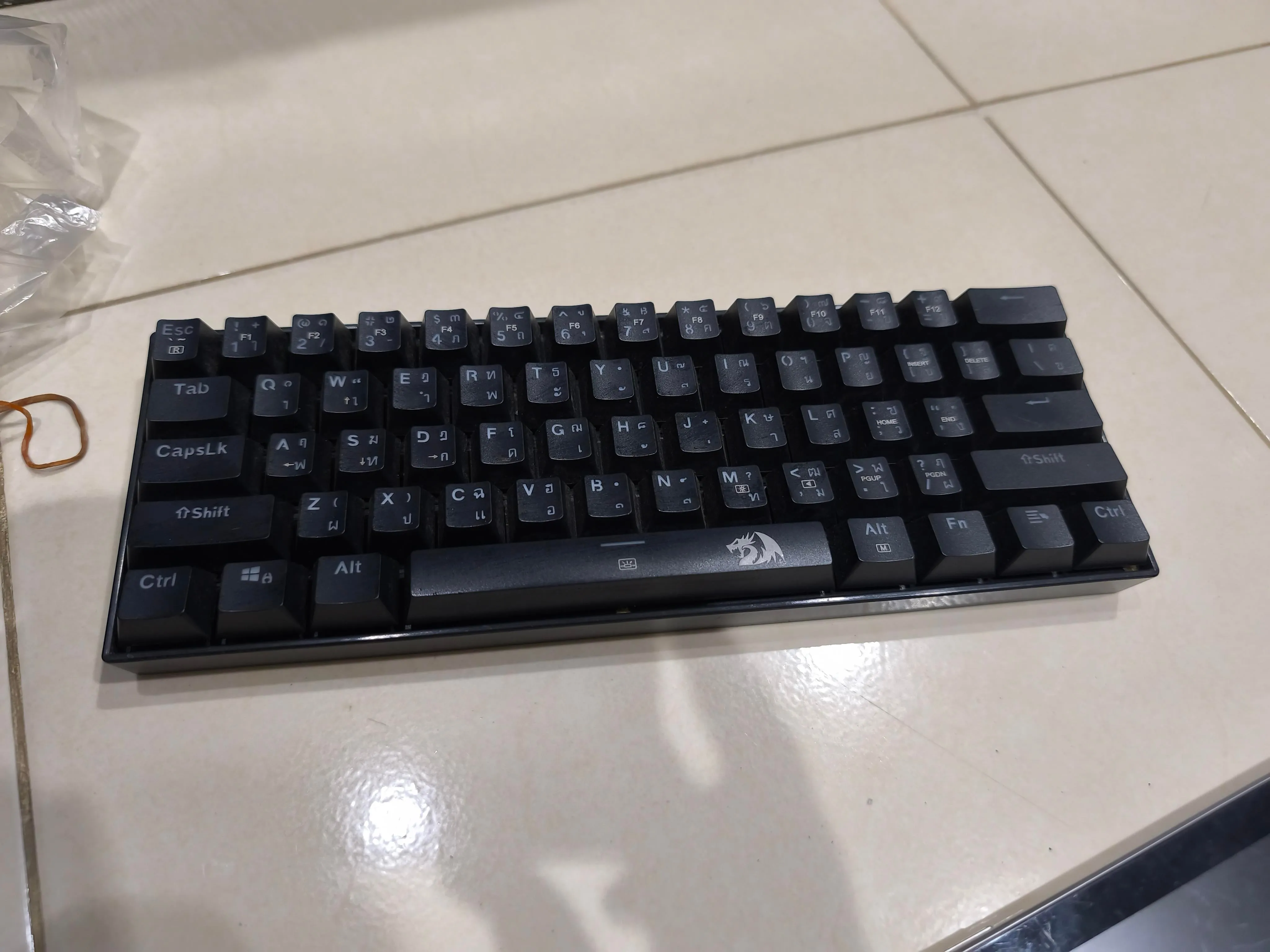 カスタマイズされたキーボードの様子