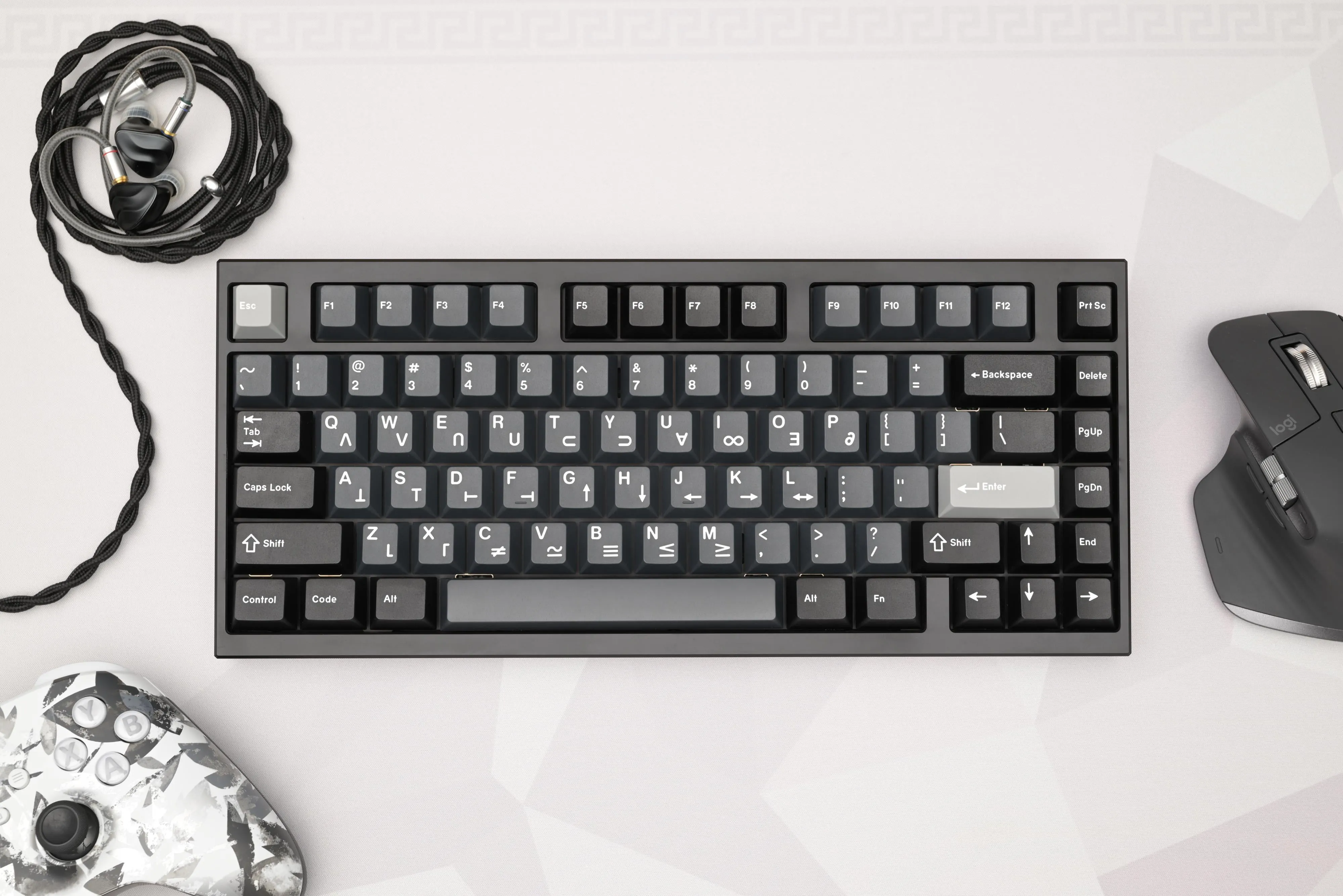 キーキャップとケースの質感