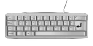 極端に小型化されたキーボードのイメージ