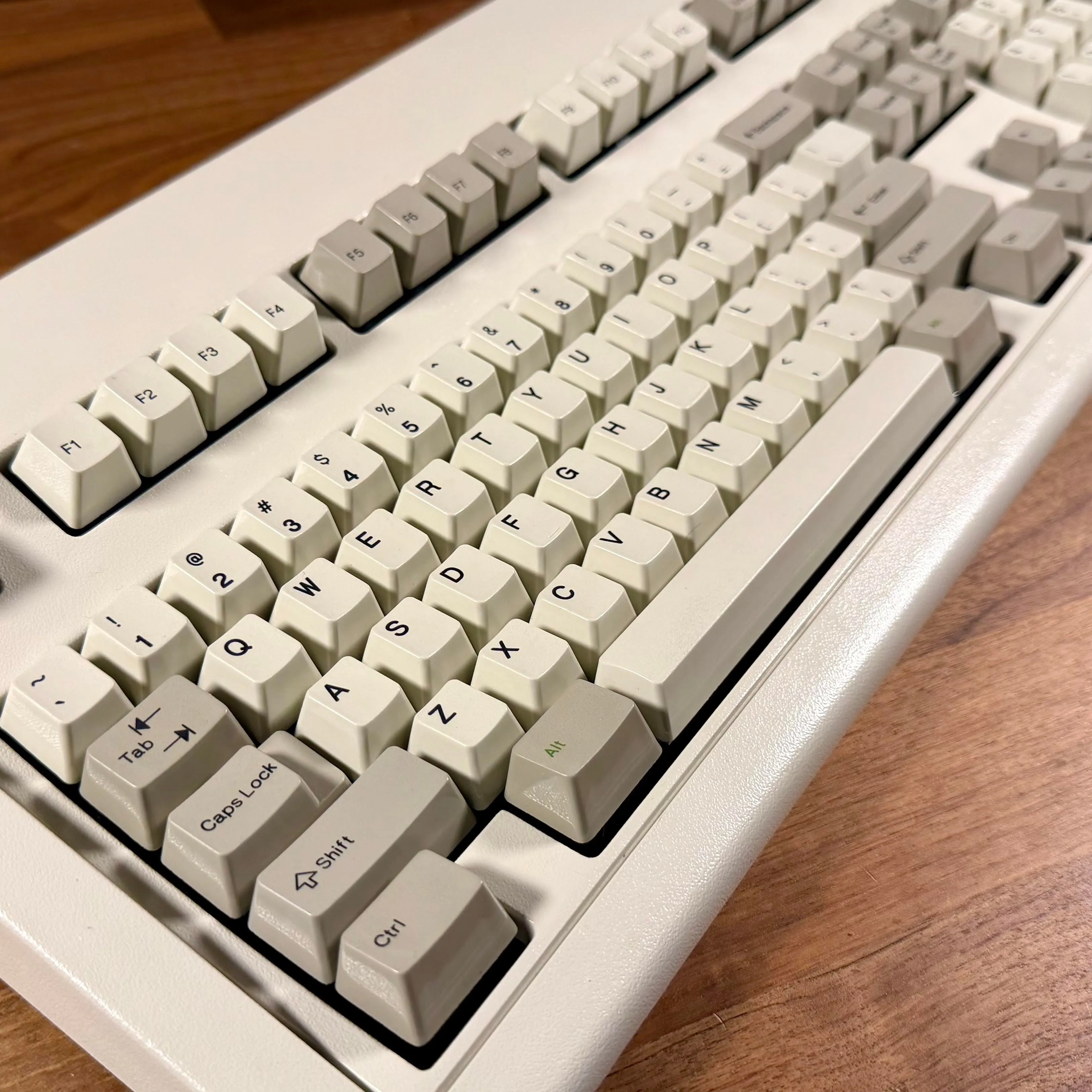 タイピング面のディテール