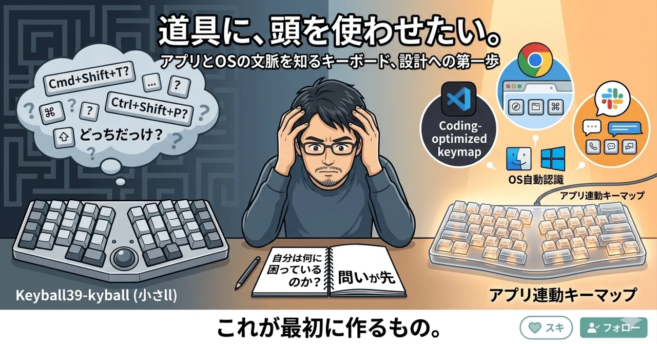 自作キーボードの設計思想を巡る考察