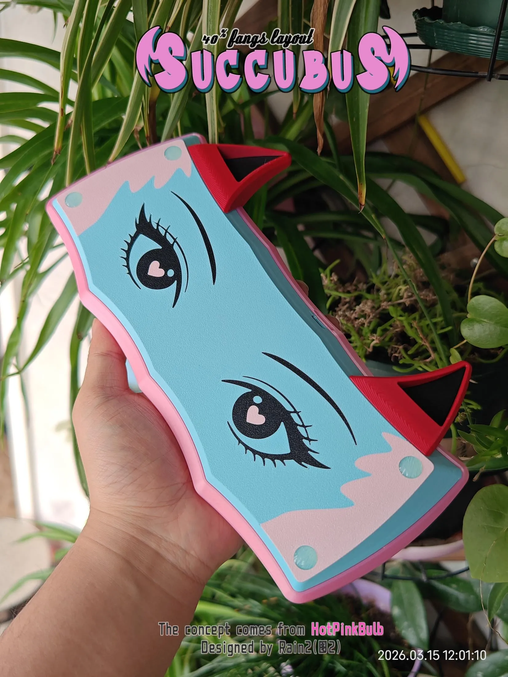 キーボードの背面デザイン