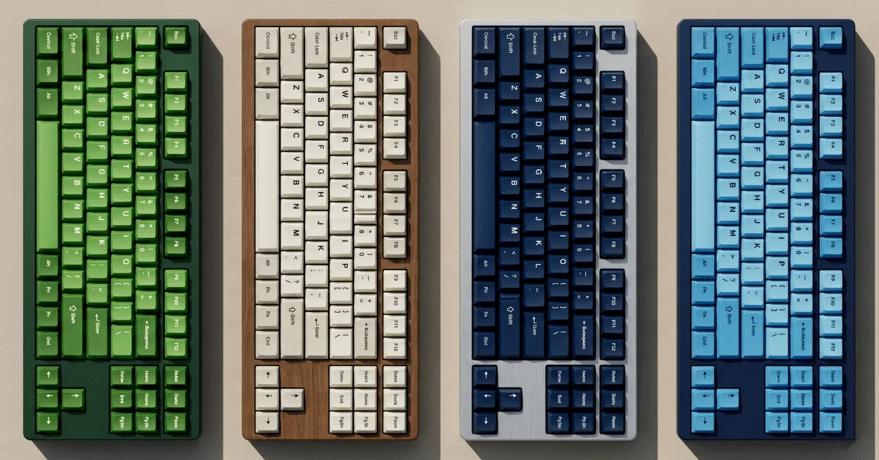 理想のキーボードを模索するイメージ