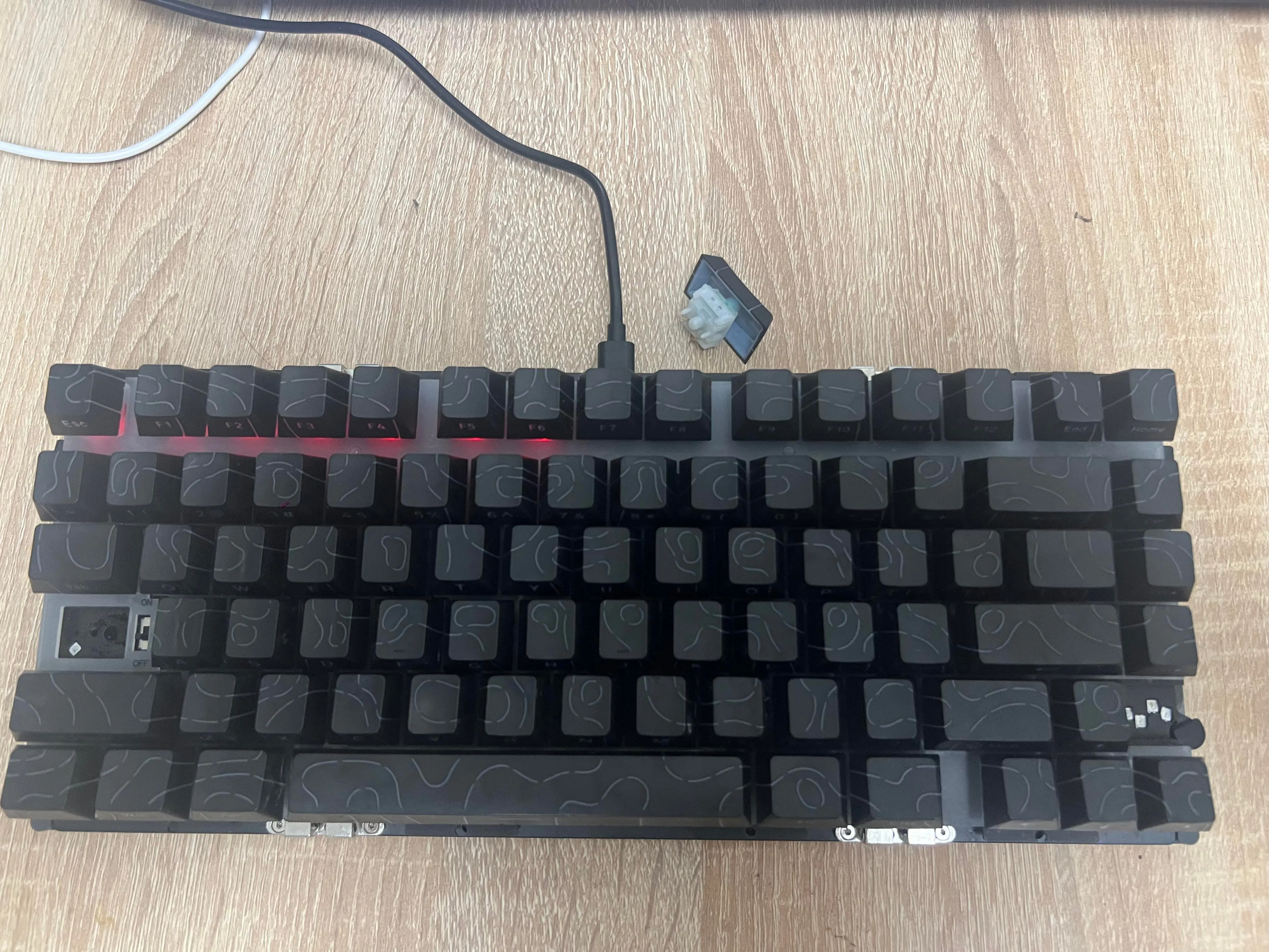 故障したWave75の様子