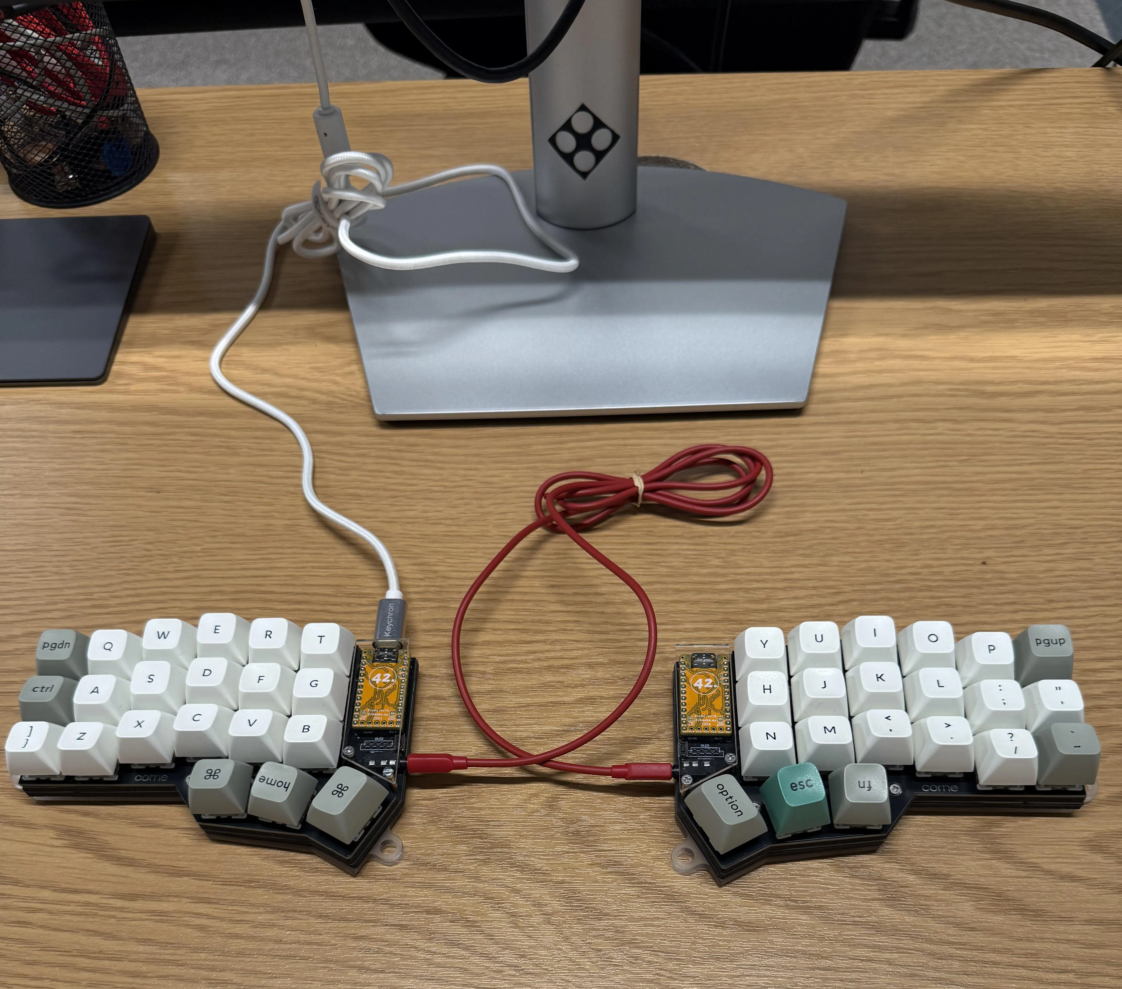 自作されたCorneキーボード