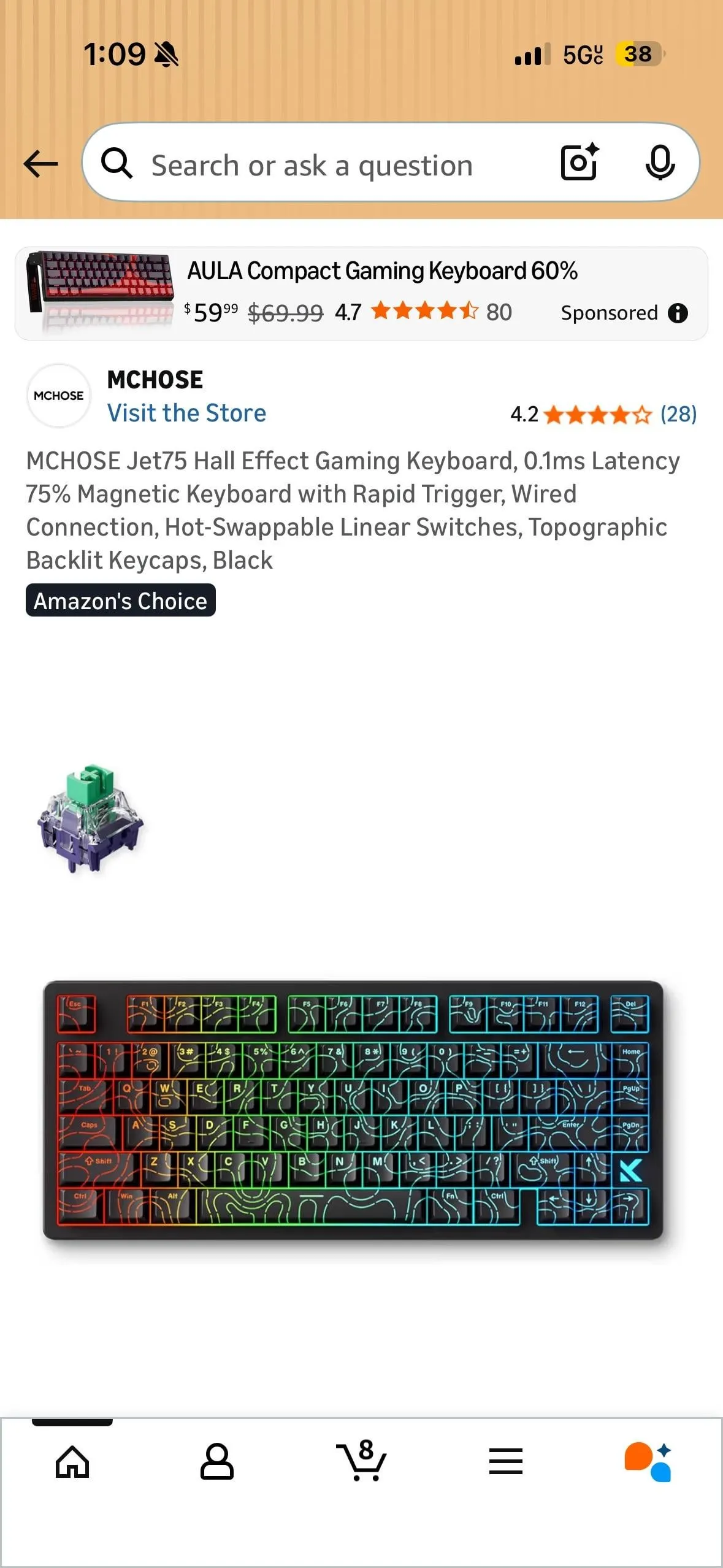 J8と推測されるキーボードの画像1