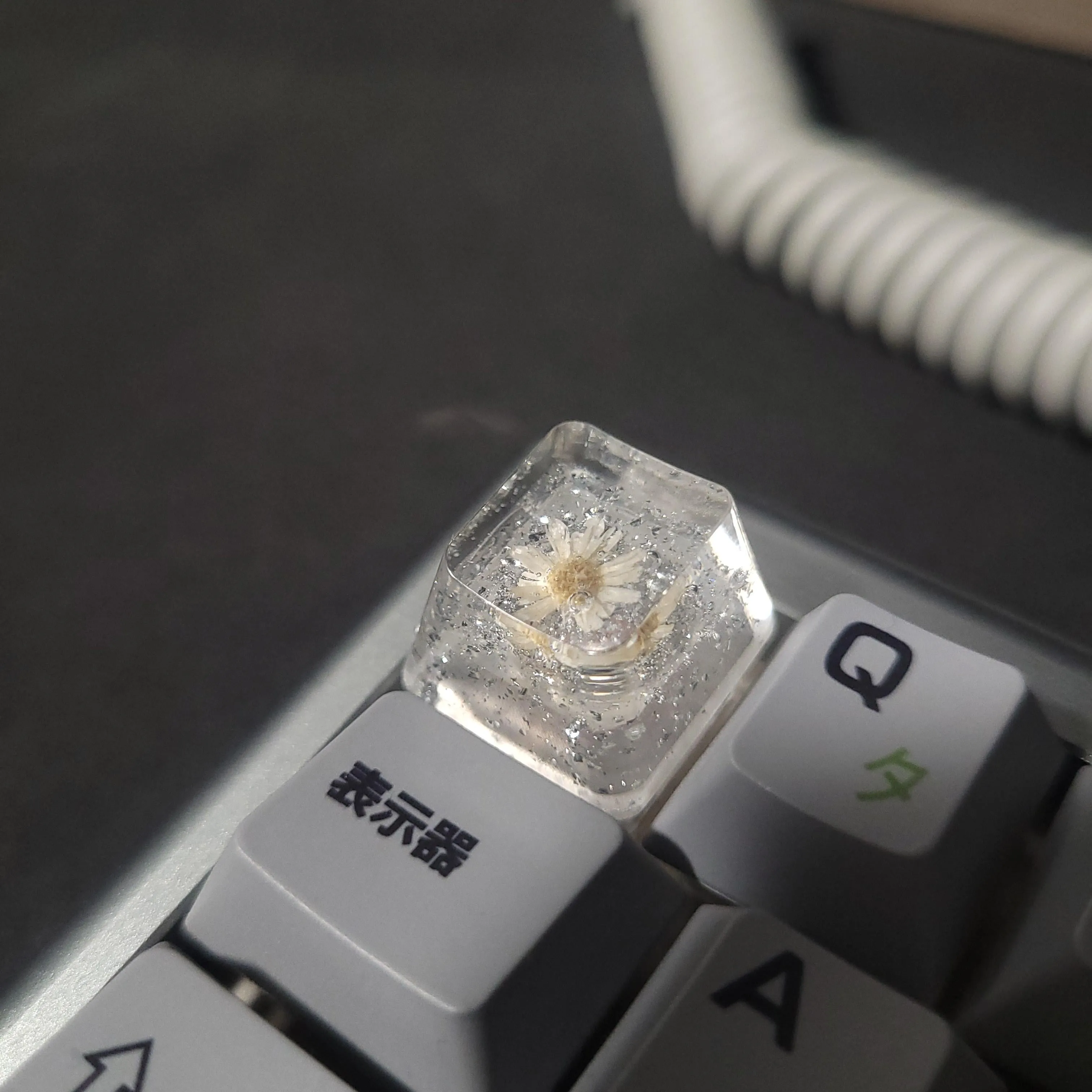 デイジーをテーマにしたキーボードの全体像