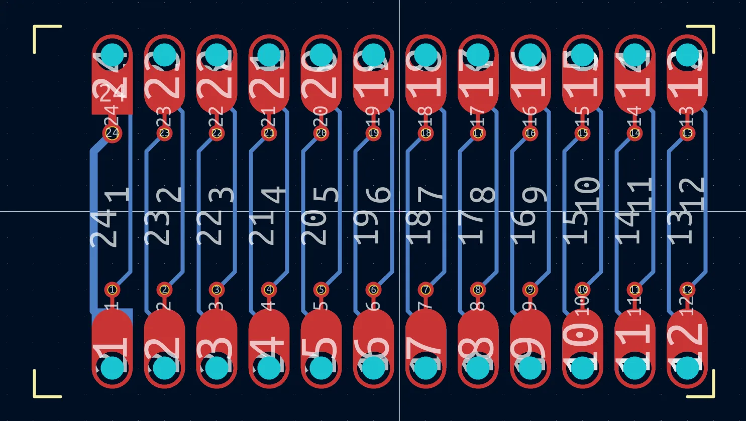 フットプリントの設計図