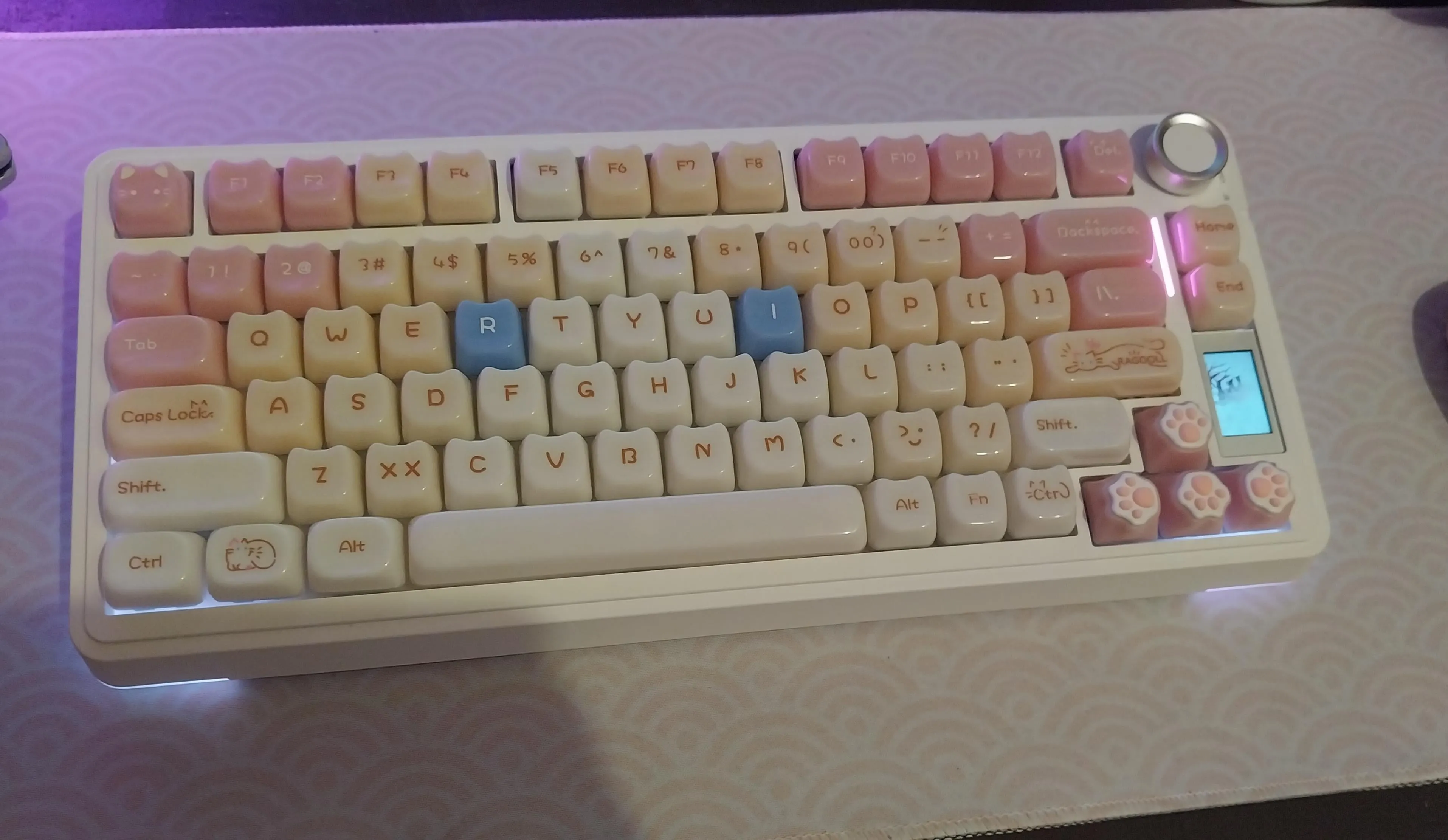 Aula S75 + Cat Keycaps