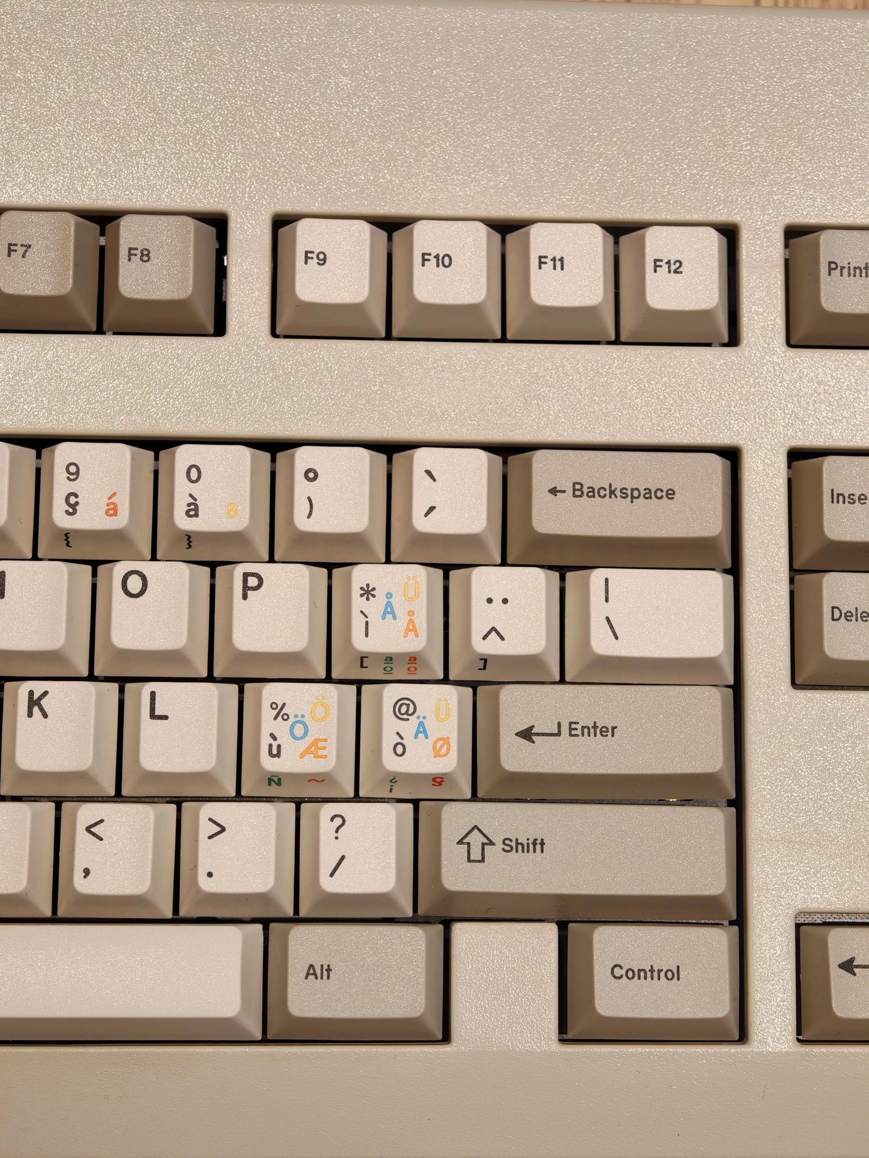 キーボードのディテール