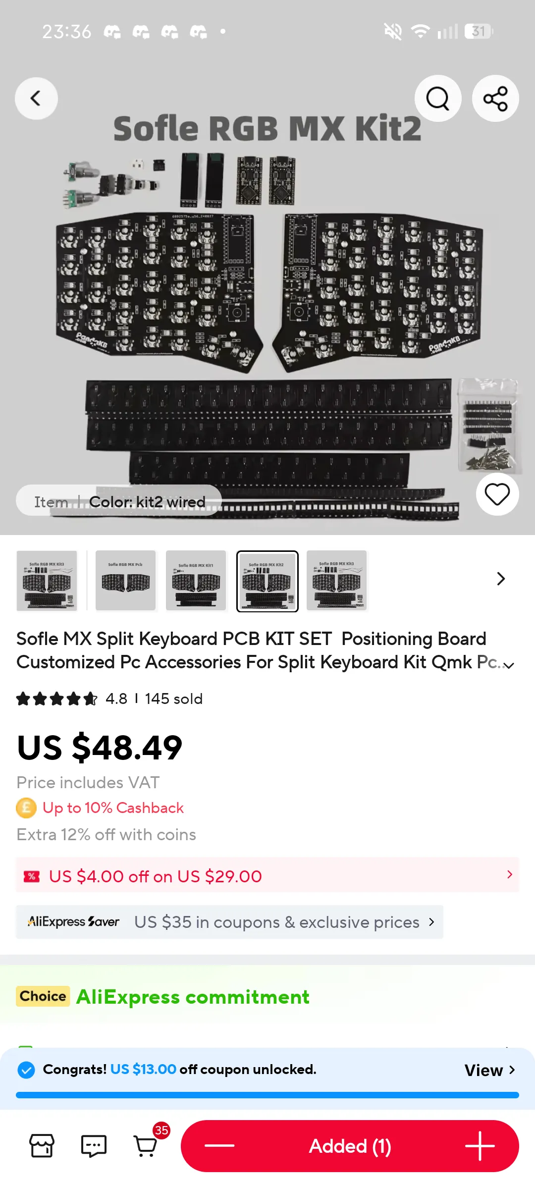 検討中のキーボード構成1