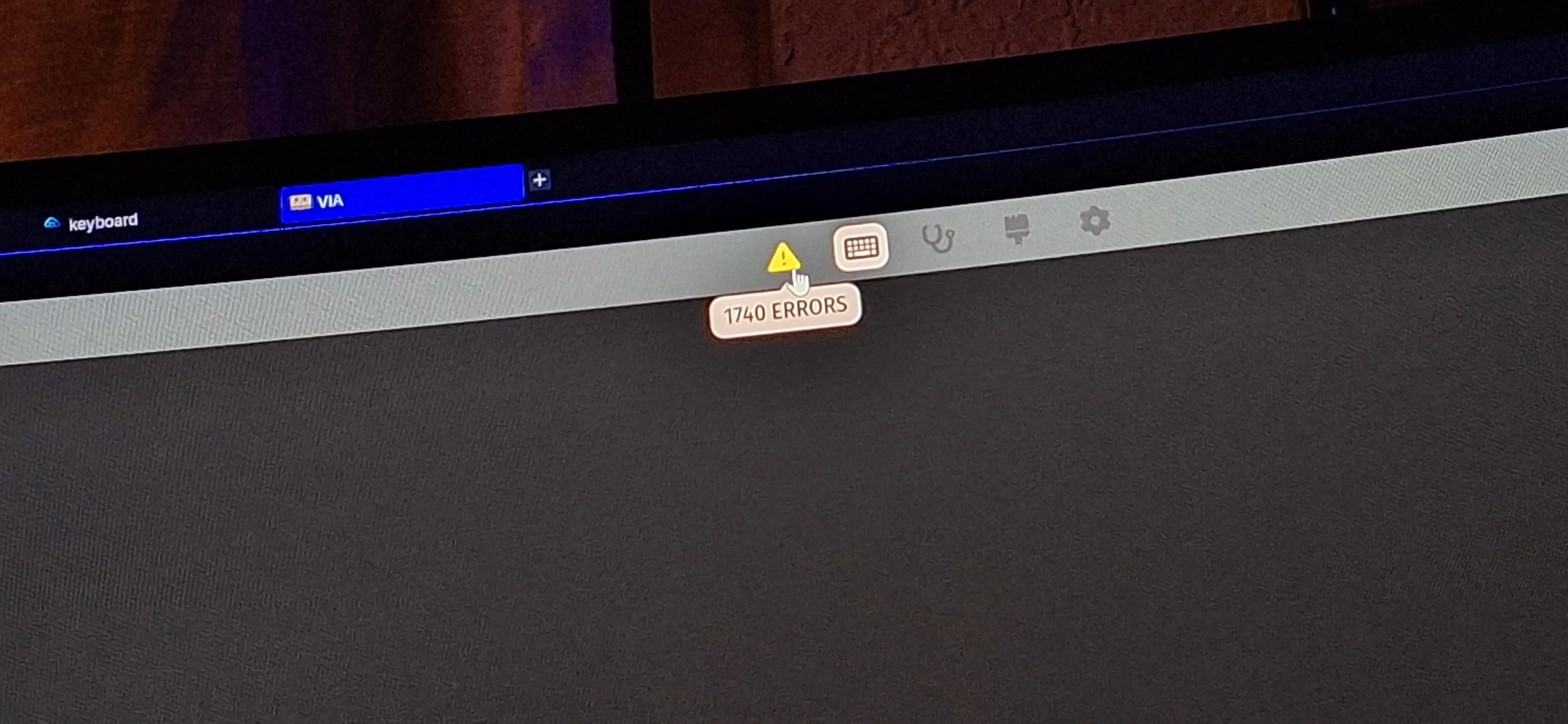 認識トラブルが発生している様子