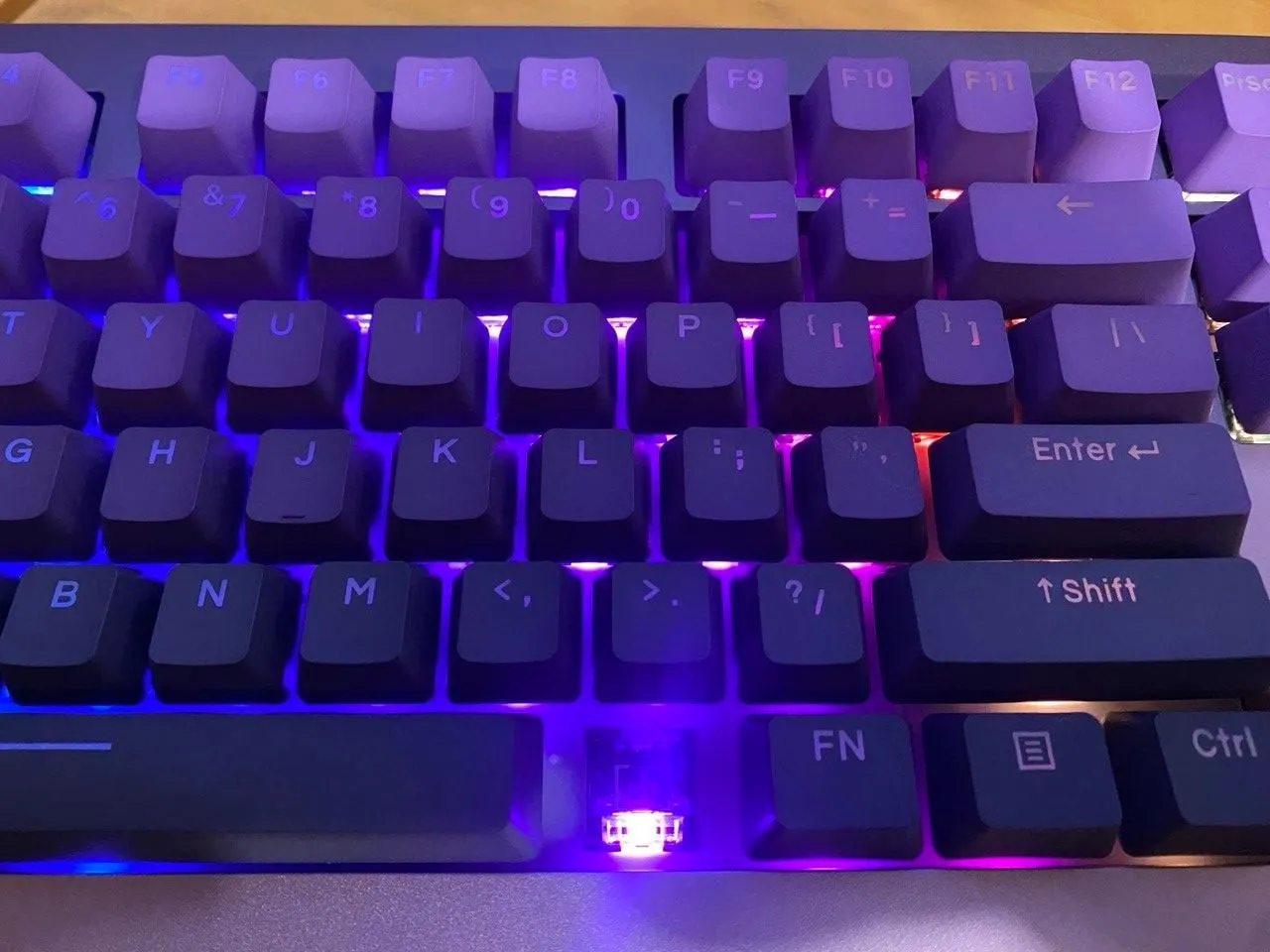 1年間愛用された自作キーボードの外観